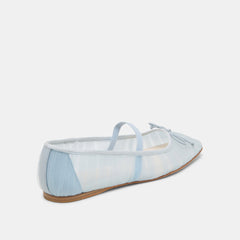 RAEVEN BALLET FLATS LIGHT BLUE TULLE - re:vita
