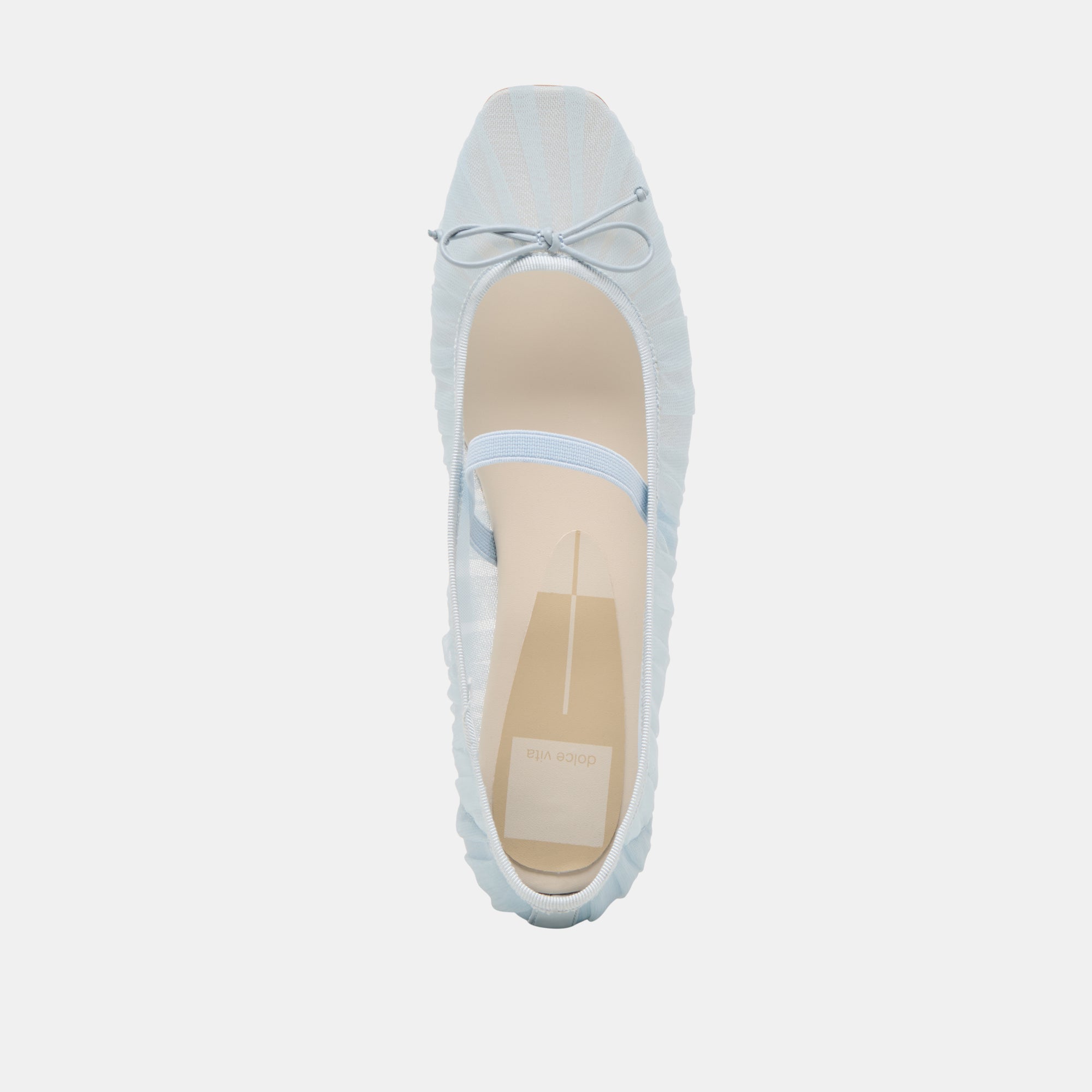 RAEVEN BALLET FLATS LIGHT BLUE TULLE - re:vita