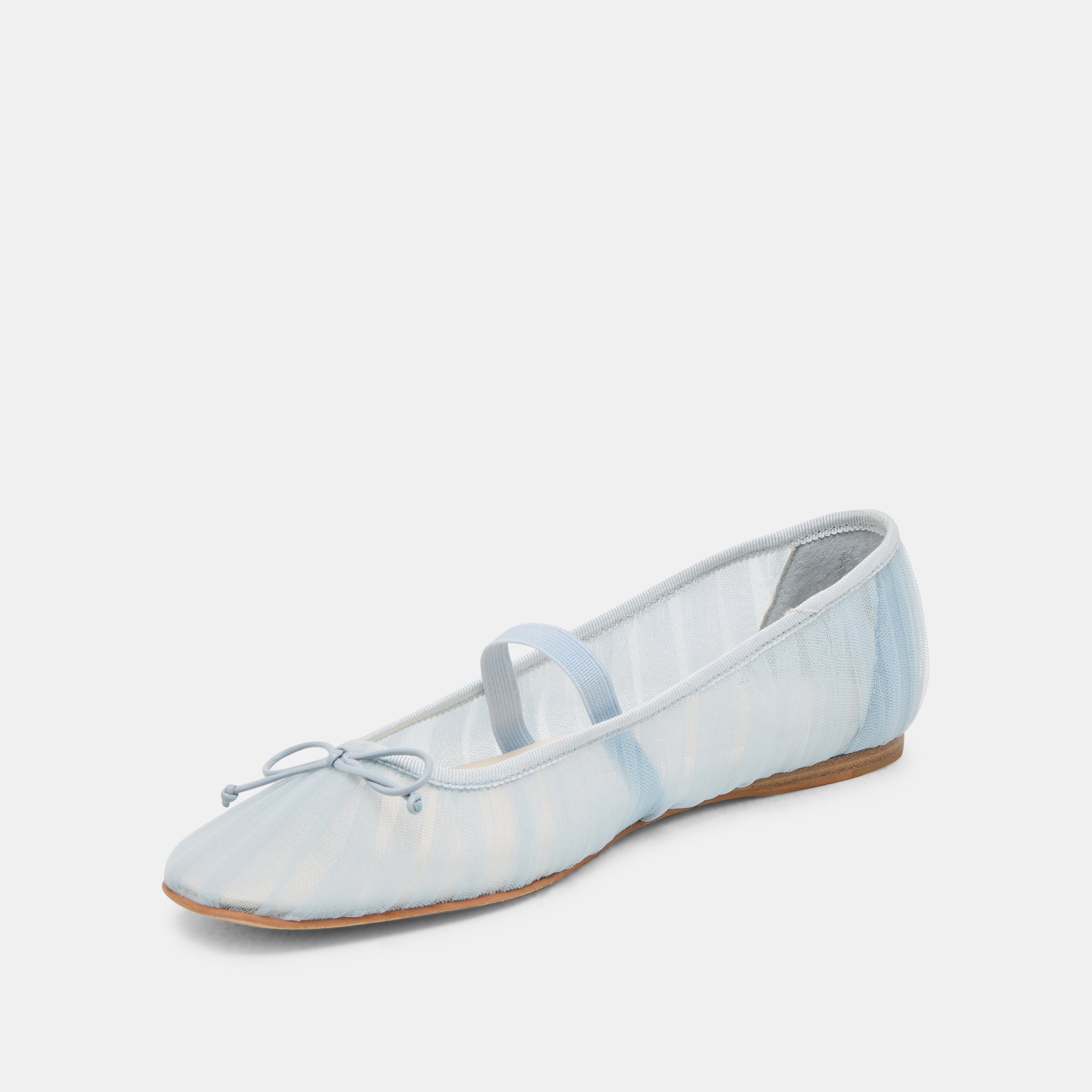 RAEVEN BALLET FLATS LIGHT BLUE TULLE - re:vita