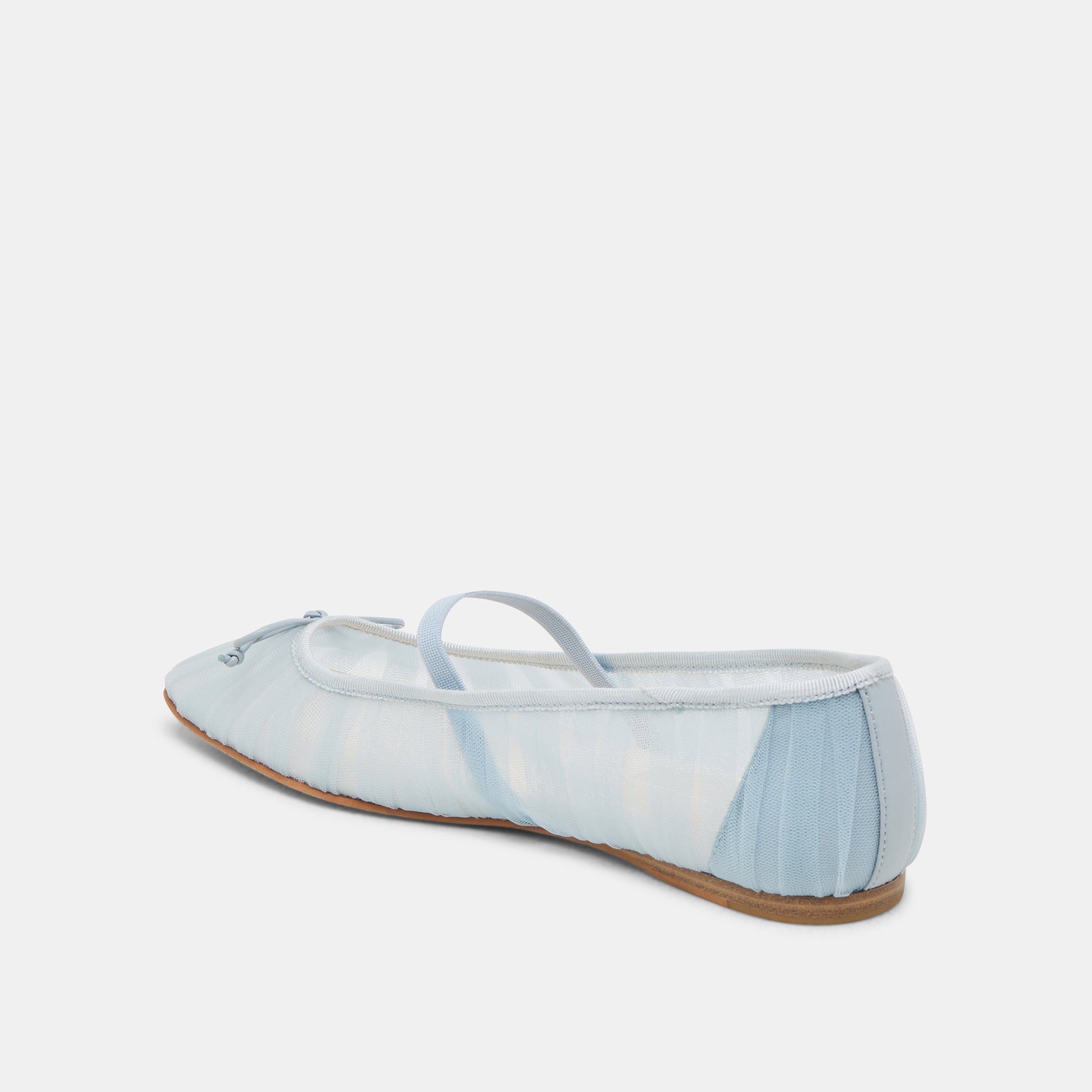 RAEVEN BALLET FLATS LIGHT BLUE TULLE - re:vita