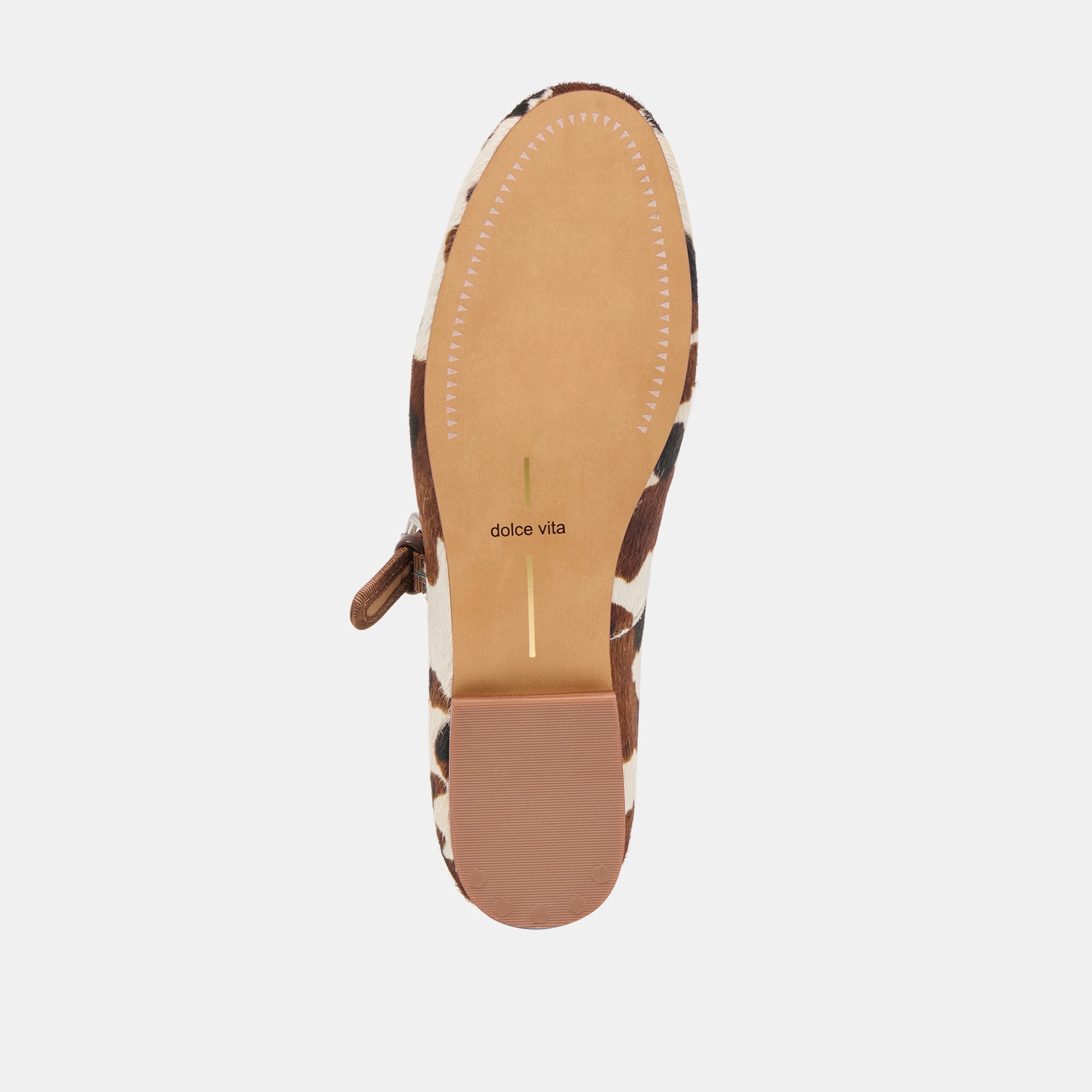 ROSLYN BALLET FLATS COCOA TAURUS CALF HAIR - re:vita
