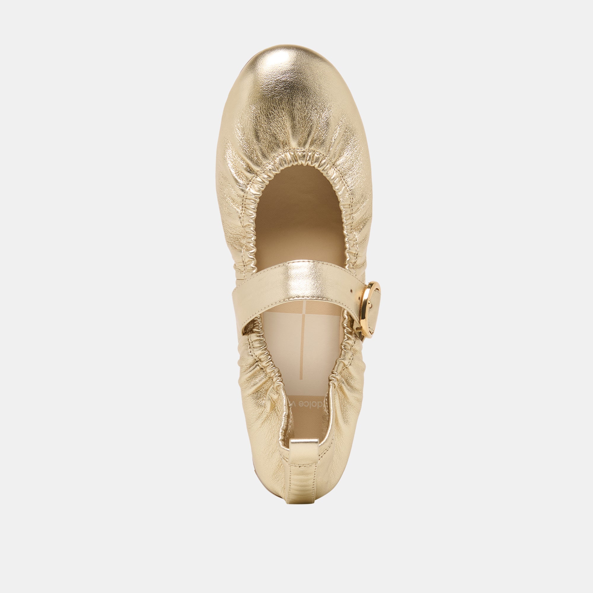 CAELY BALLET FLATS PLATINUM LEATHER