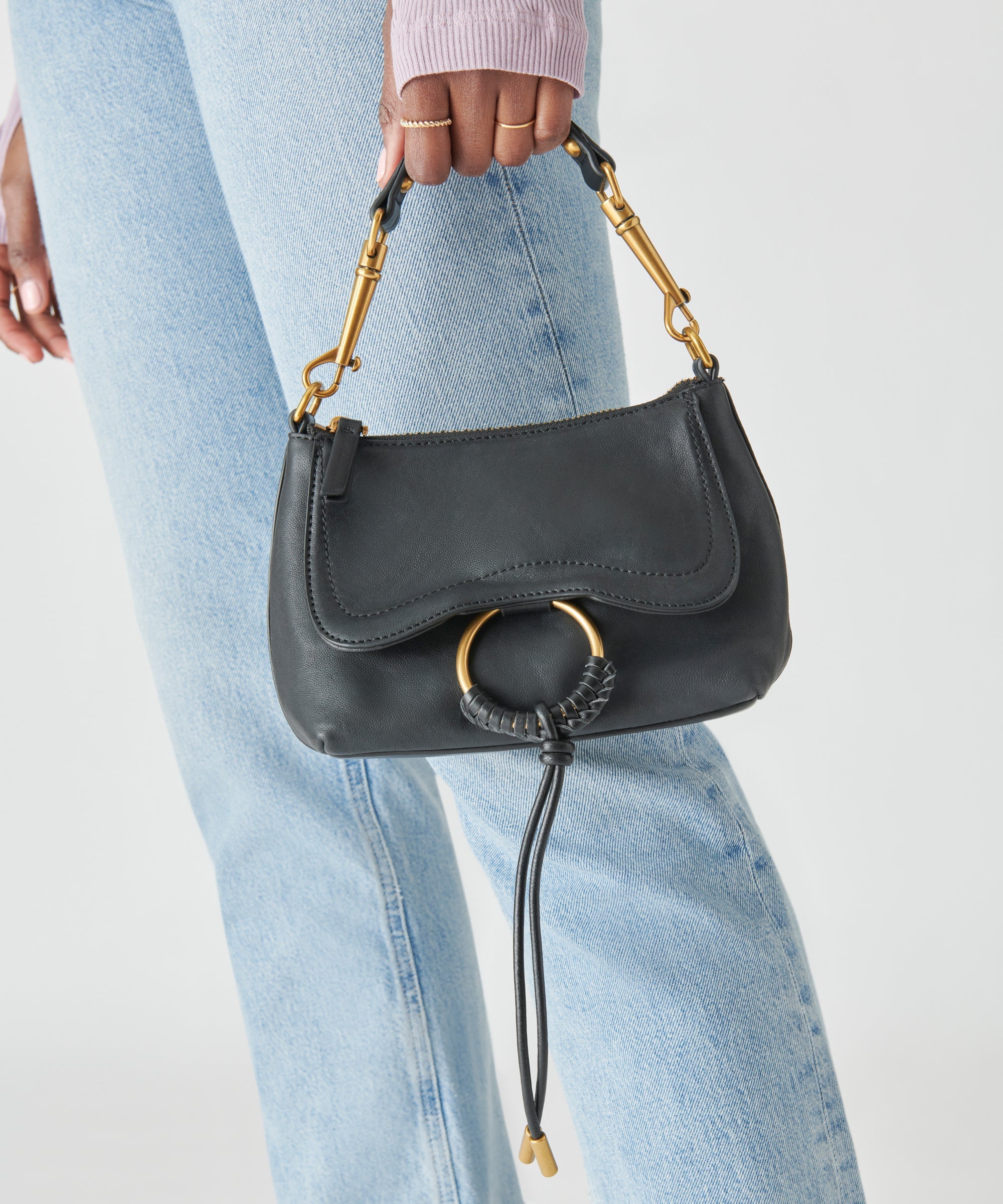 JOLENE CROSSBODY BLACK LEATHER
