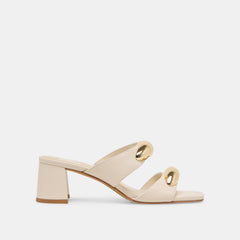 BARNET HEELS BONE LEATHER