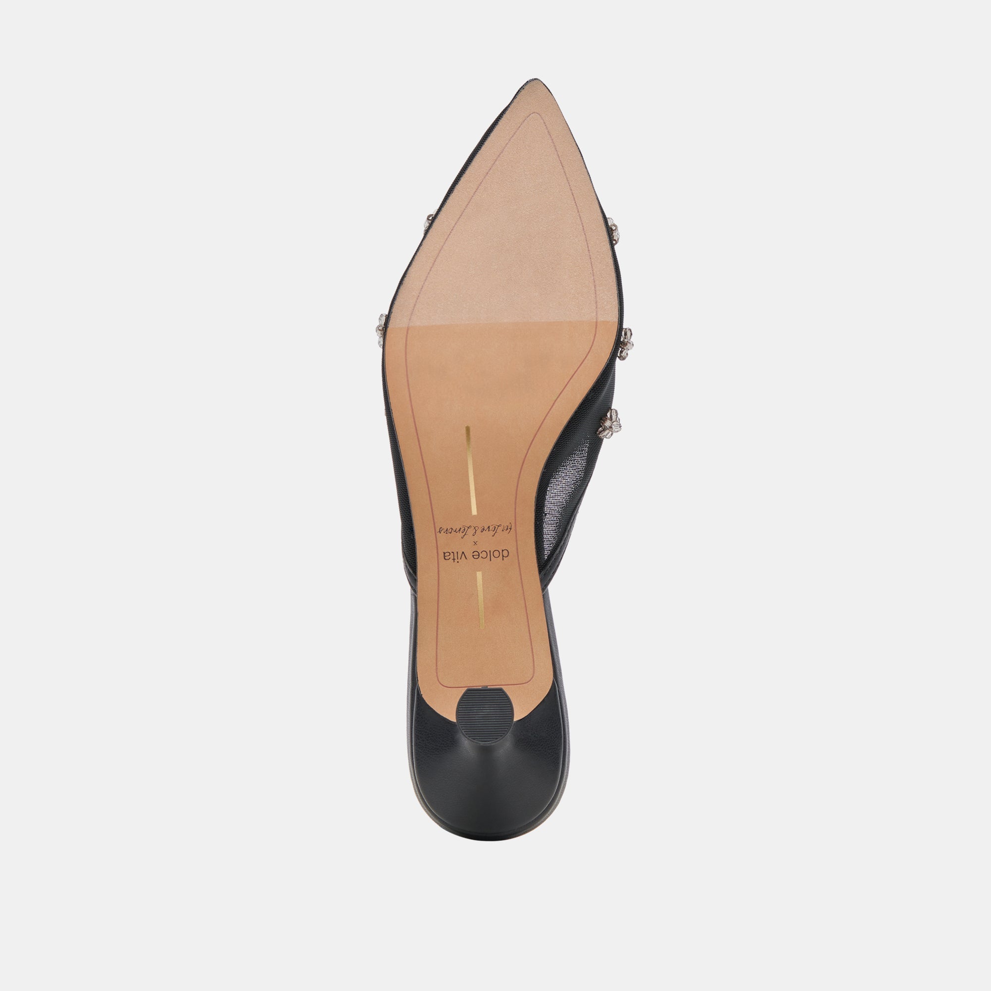 CLAIRE HEELS BLACK MESH - re:vita
