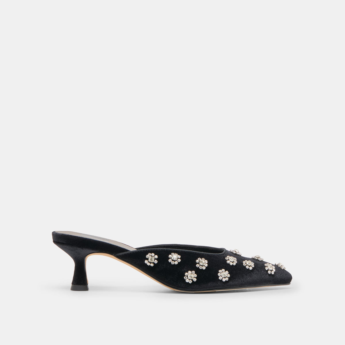 CLARA HEELS NERO VELVET