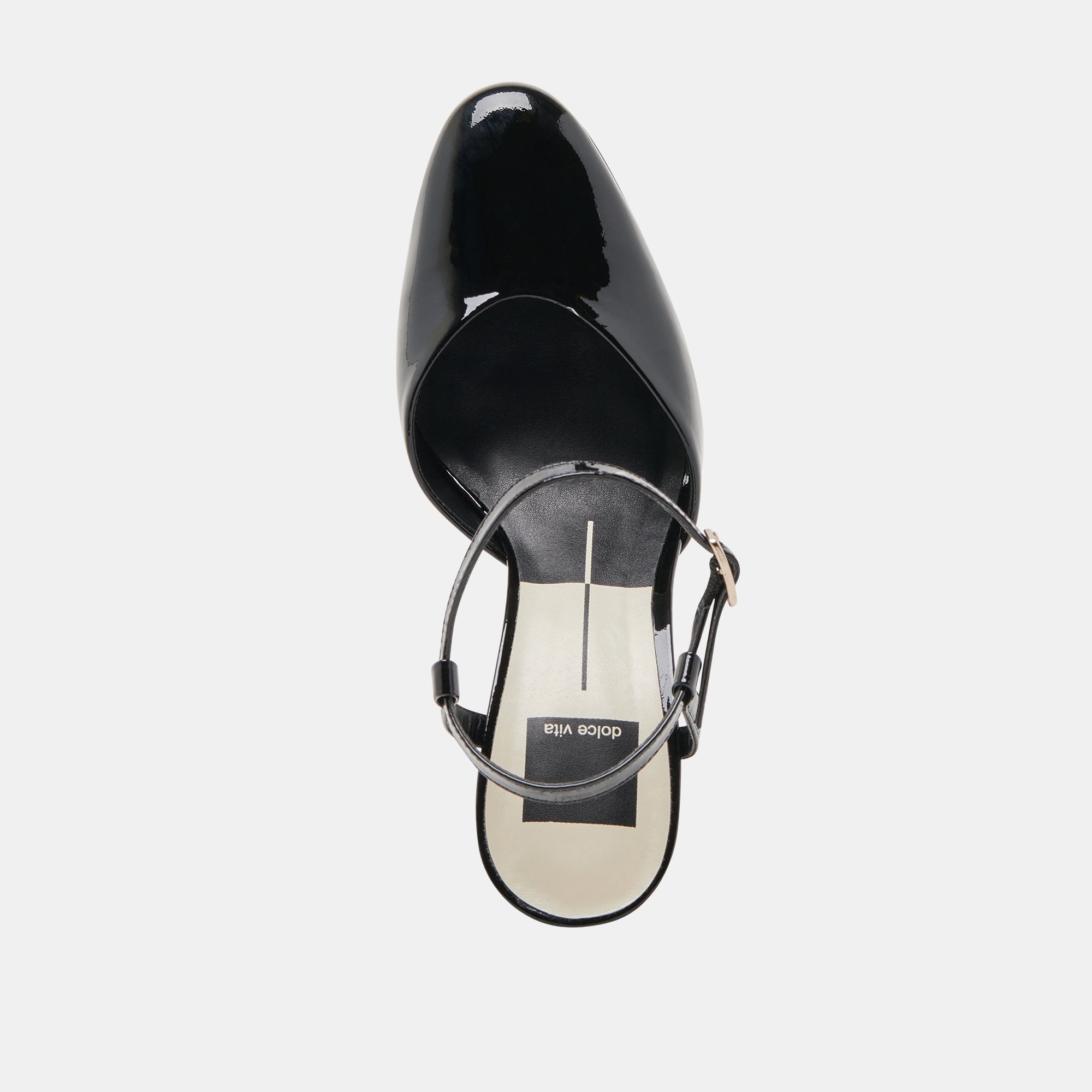 CLAUD HEELS MIDNIGHT PATENT LEATHER - re:vita