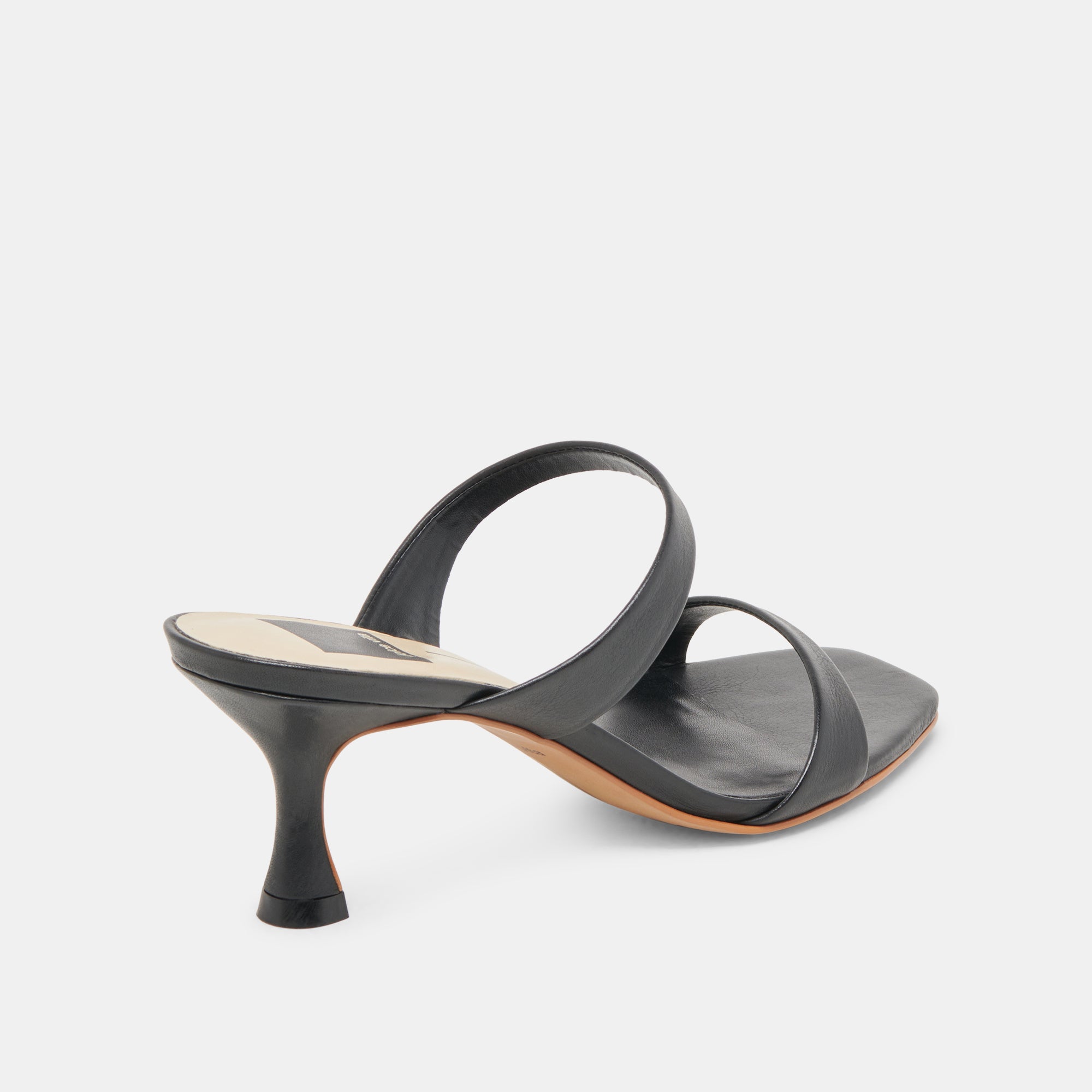 GENORA HEELS BLACK LEATHER - re:vita