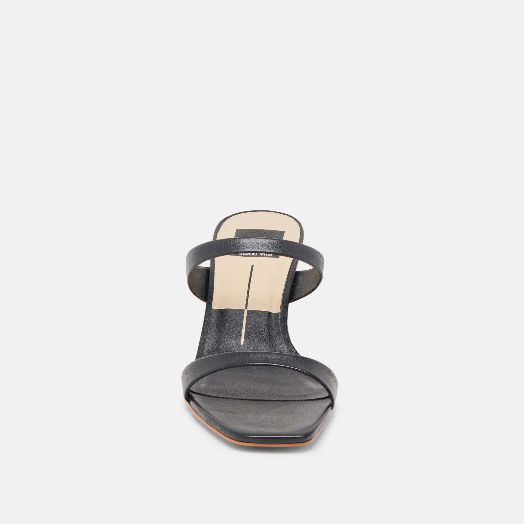 GENORA HEELS BLACK LEATHER - re:vita