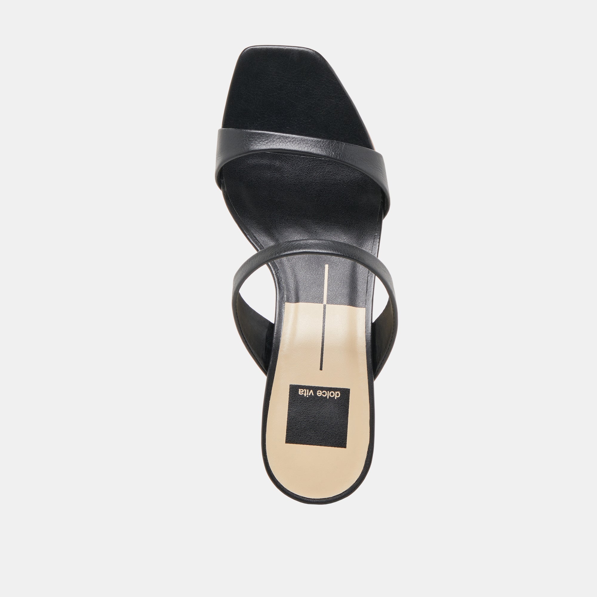 GENORA HEELS BLACK LEATHER - re:vita