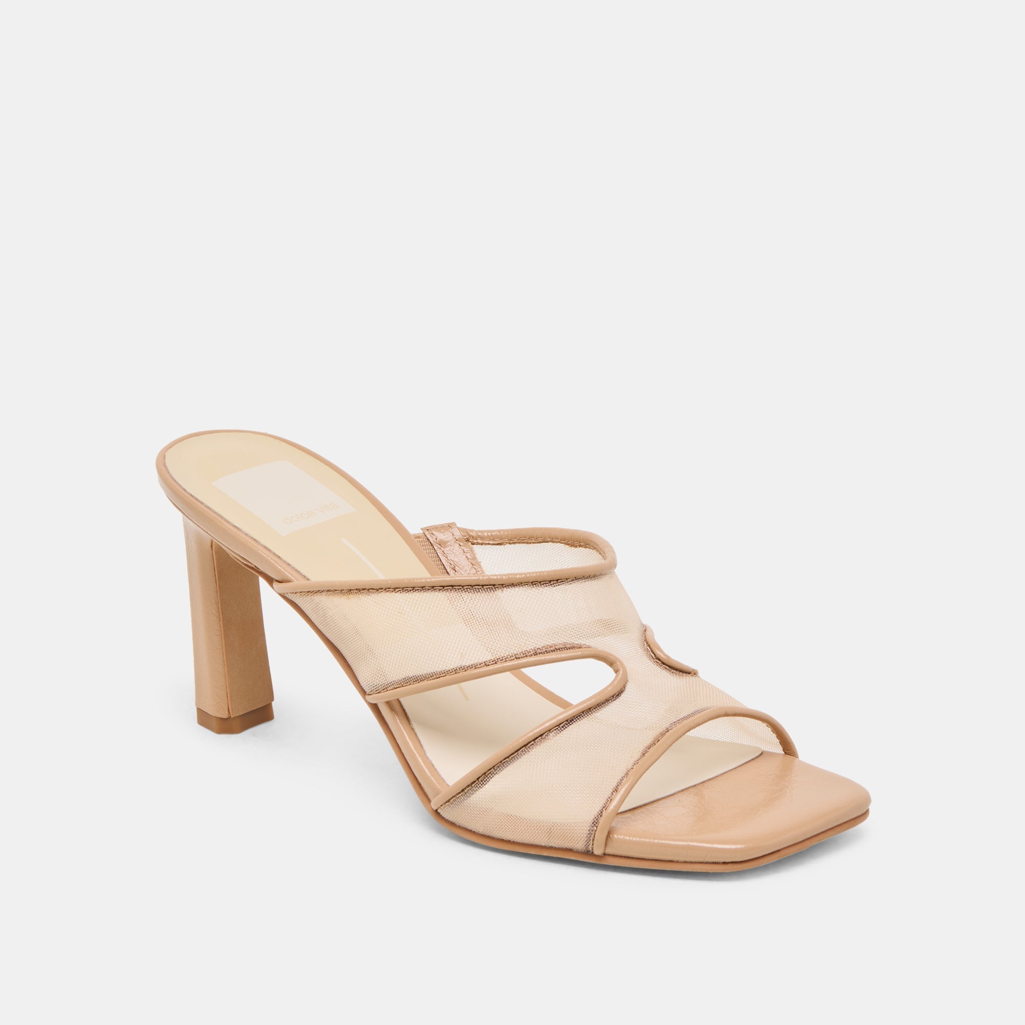GITEL HEELS LIGHT TAN MESH - re:vita