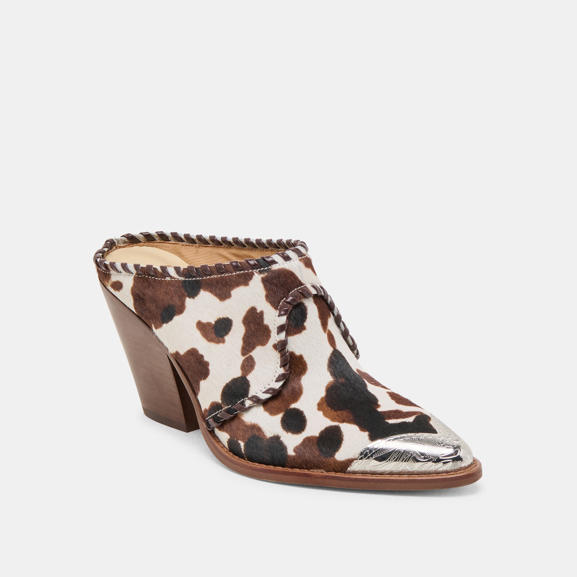 JOLYN HEELS COCOA TAURUS CALF HAIR