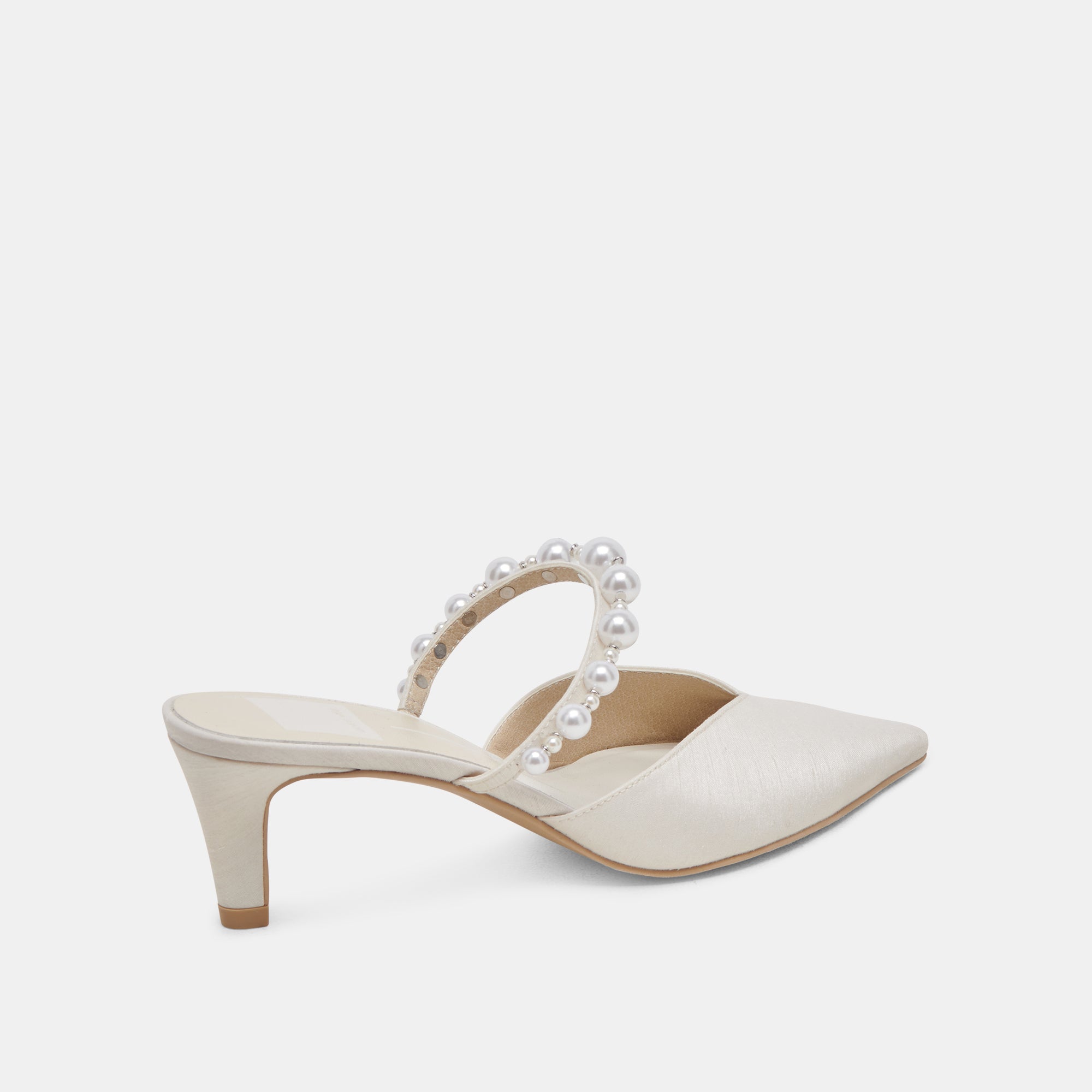 KANIKA PEARL MID HEELS VANILLA PEARLS - re:vita