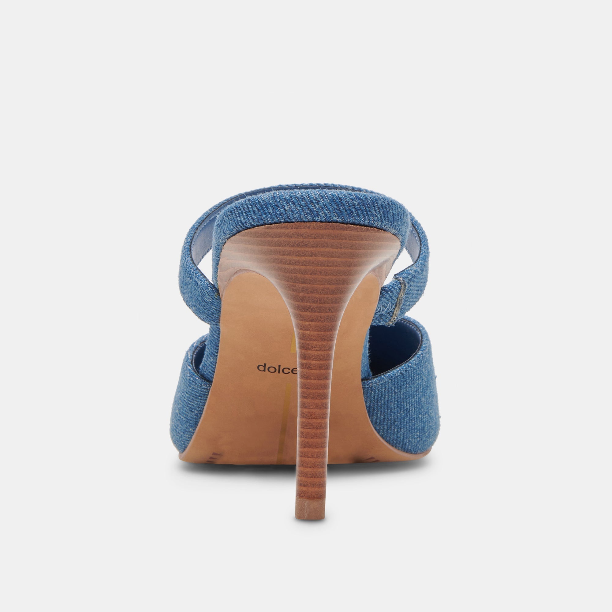 KANIKA HEELS BLUE DENIM - re:vita