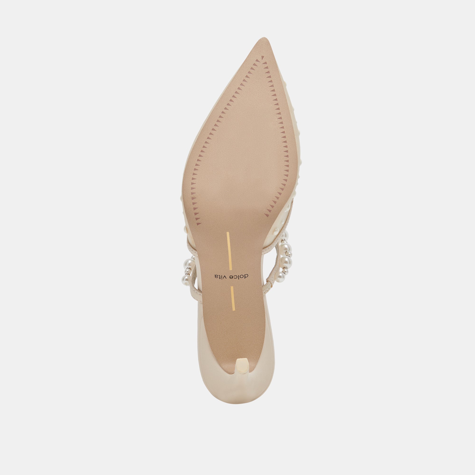KATIK PEARL HEELS IVORY MESH - re:vita