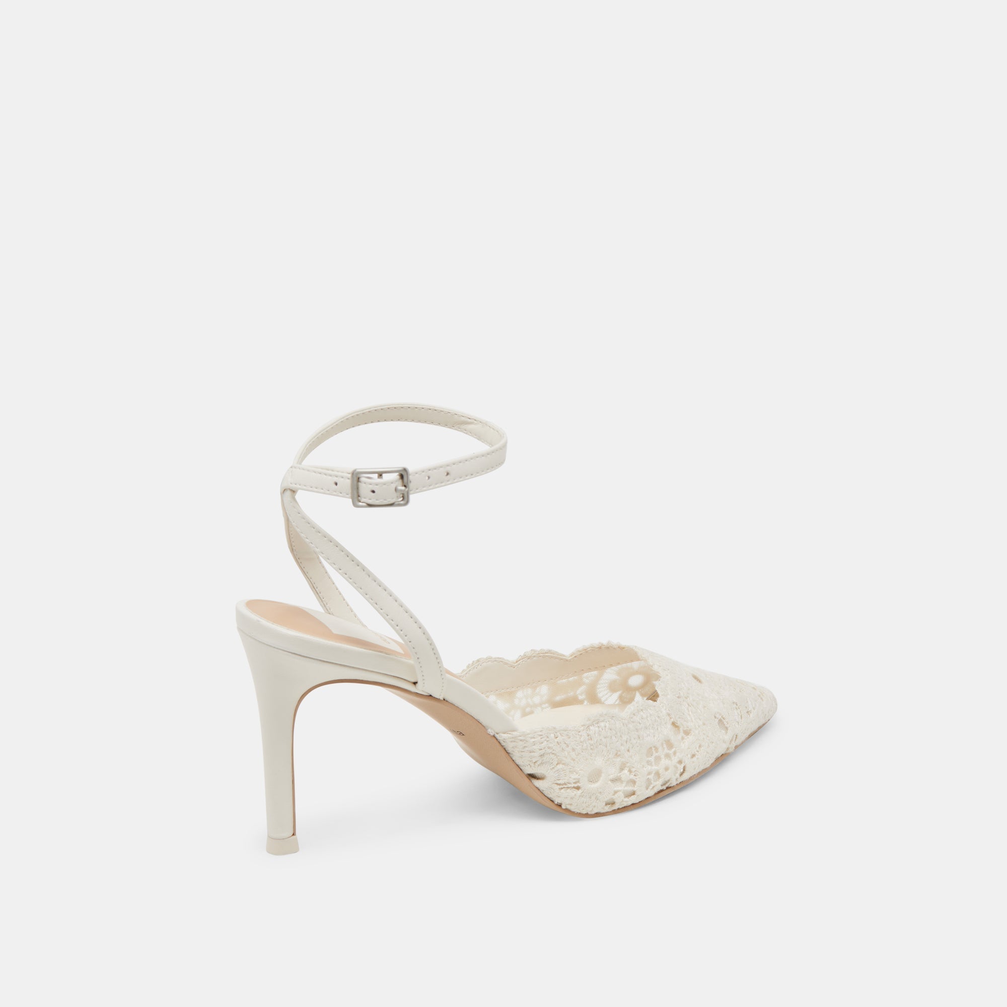 KENEDY HEELS WHITE CROCHET - re:vita