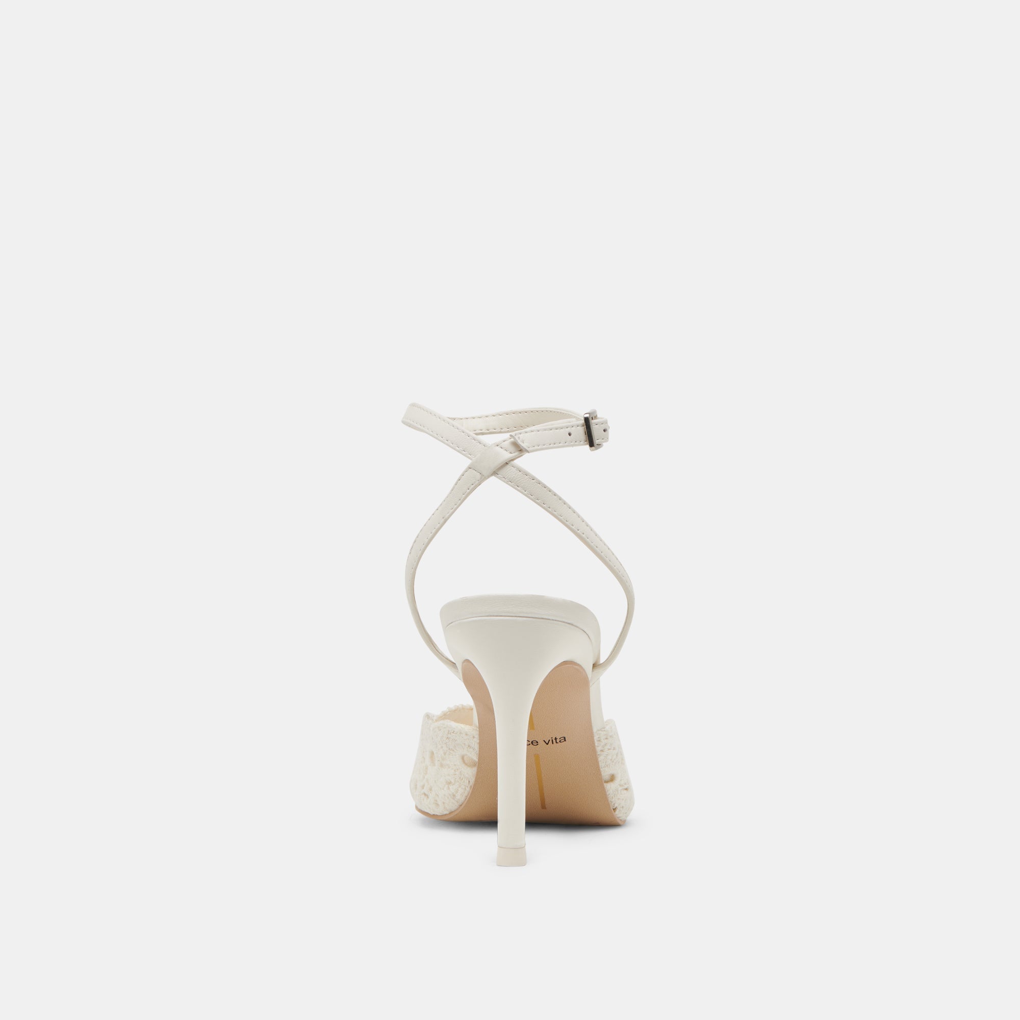 KENEDY HEELS WHITE CROCHET - re:vita