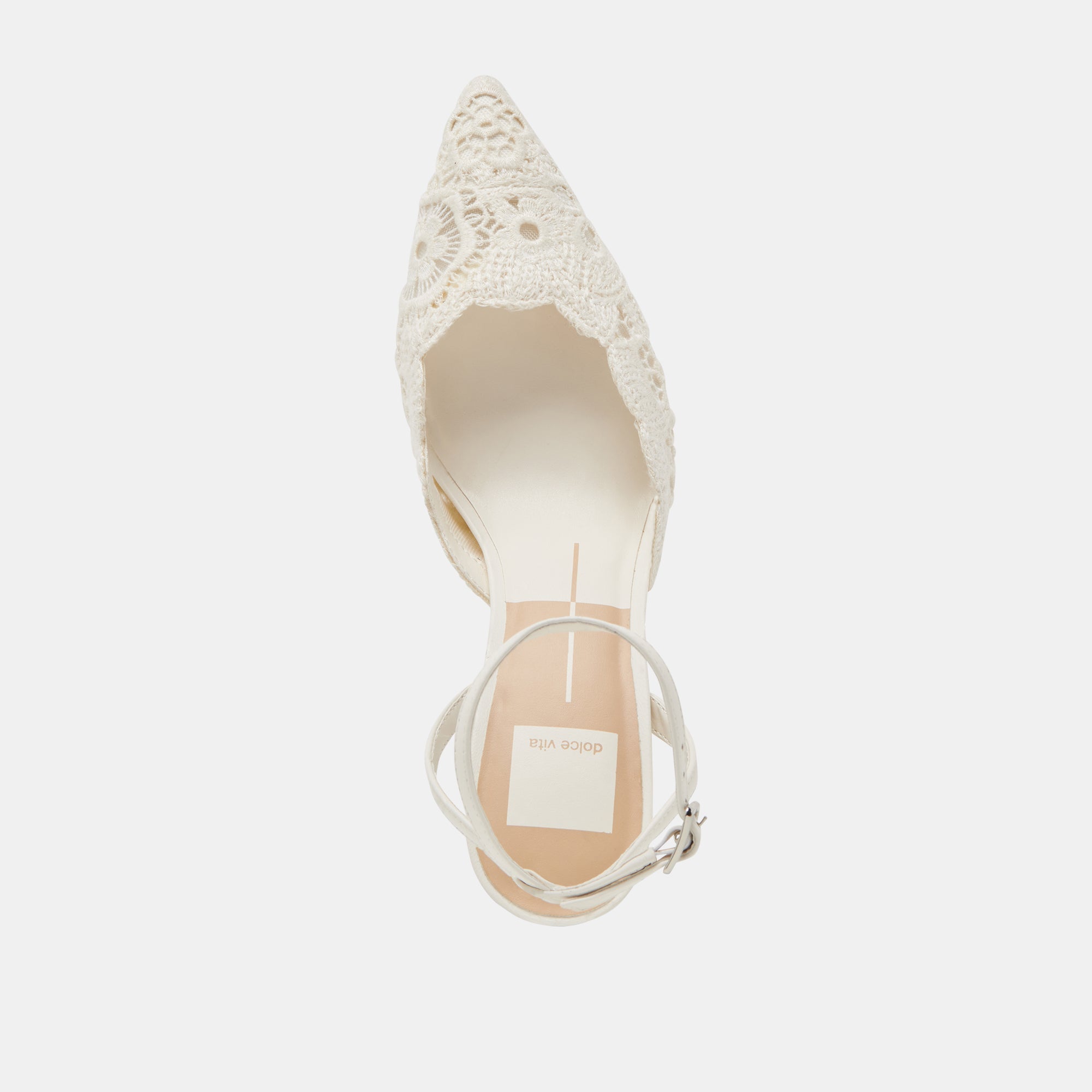 KENEDY HEELS WHITE CROCHET - re:vita