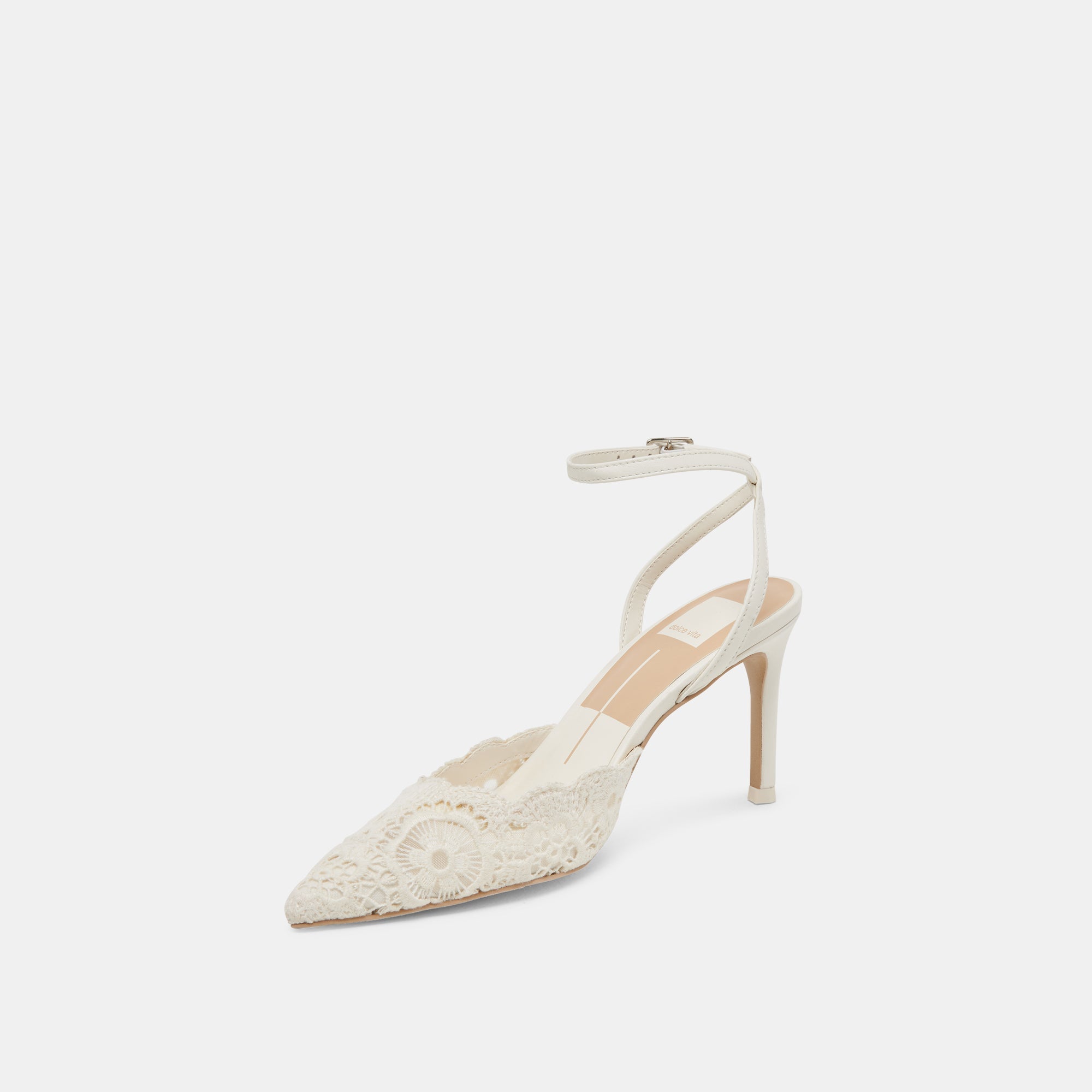 KENEDY HEELS WHITE CROCHET - re:vita