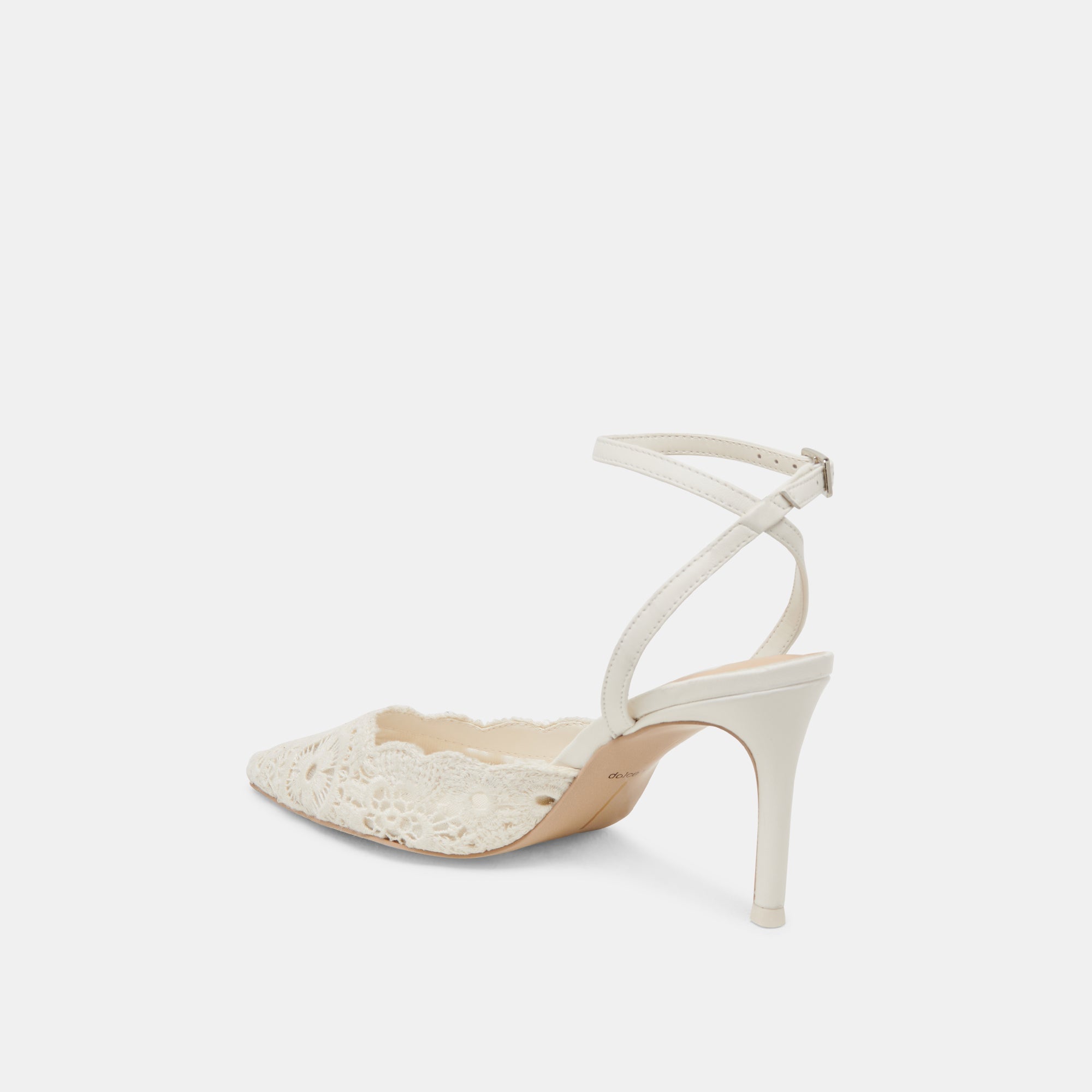 KENEDY HEELS WHITE CROCHET - re:vita