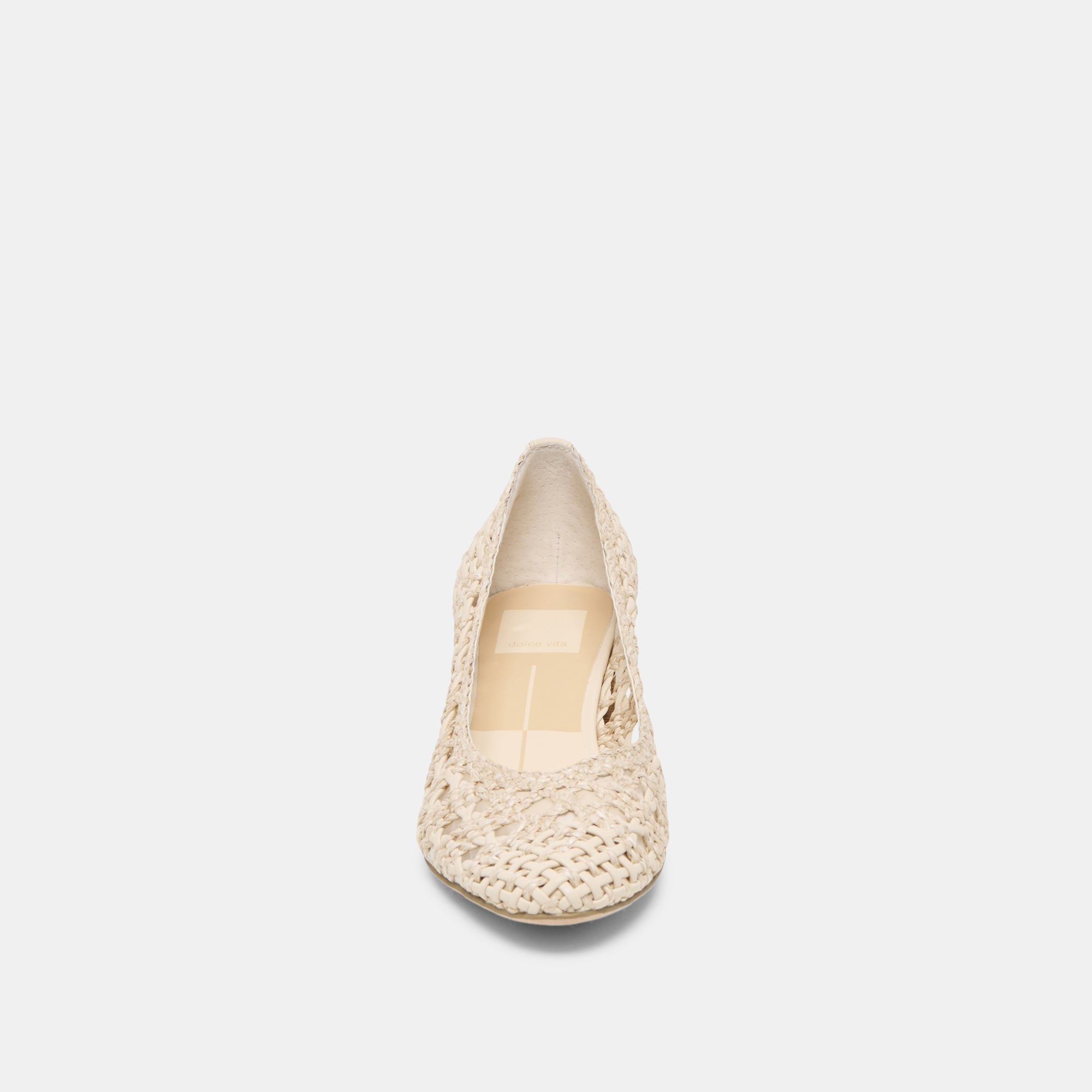 LULA HEELS IVORY MULTI WOVEN RAFFIA - re:vita