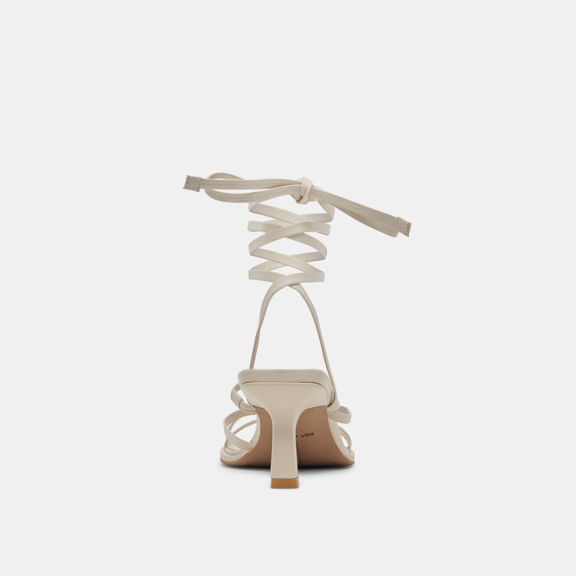 MALABO HEELS IVORY LEATHER - re:vita