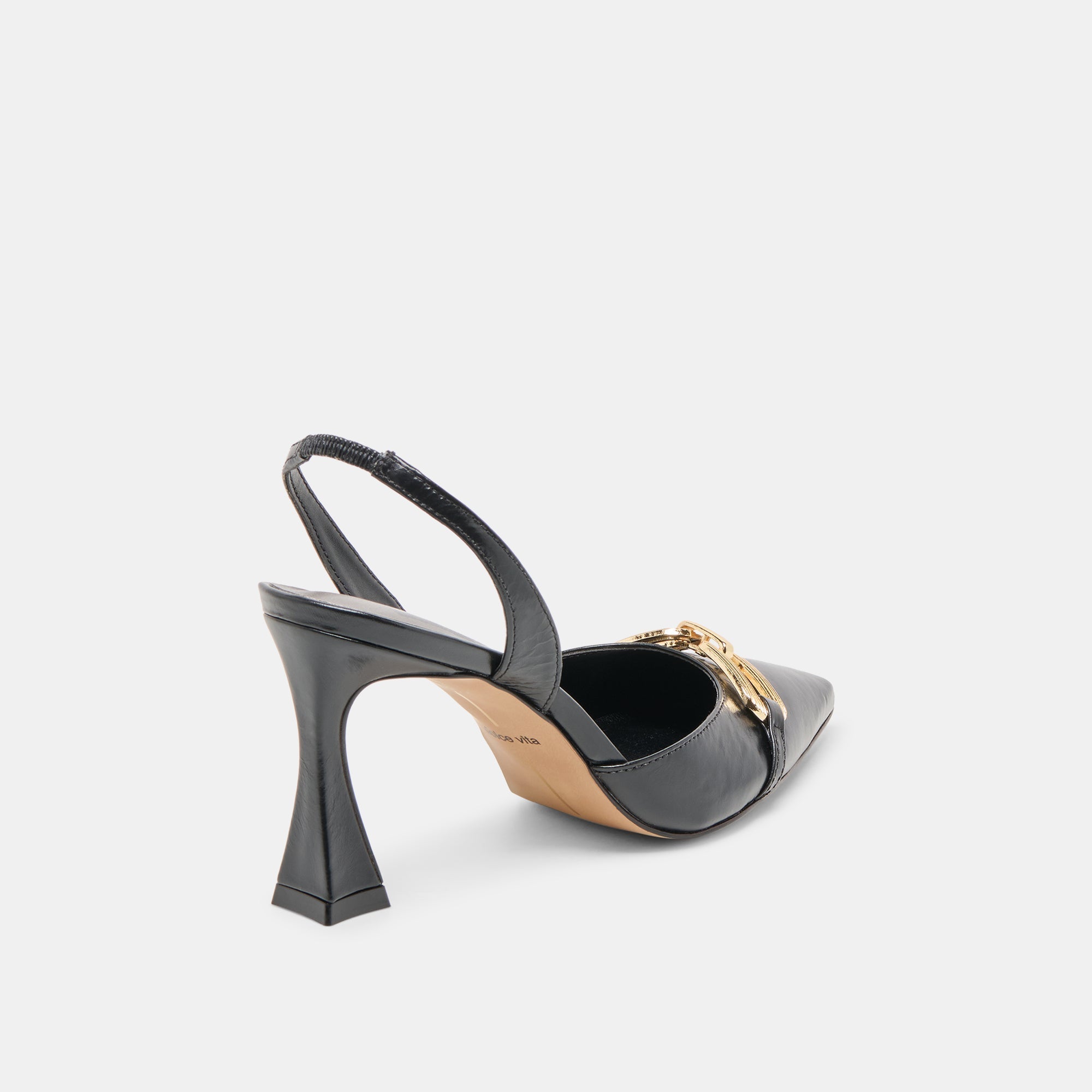 MALIK HEELS MIDNIGHT CRINKLE PATENT - re:vita