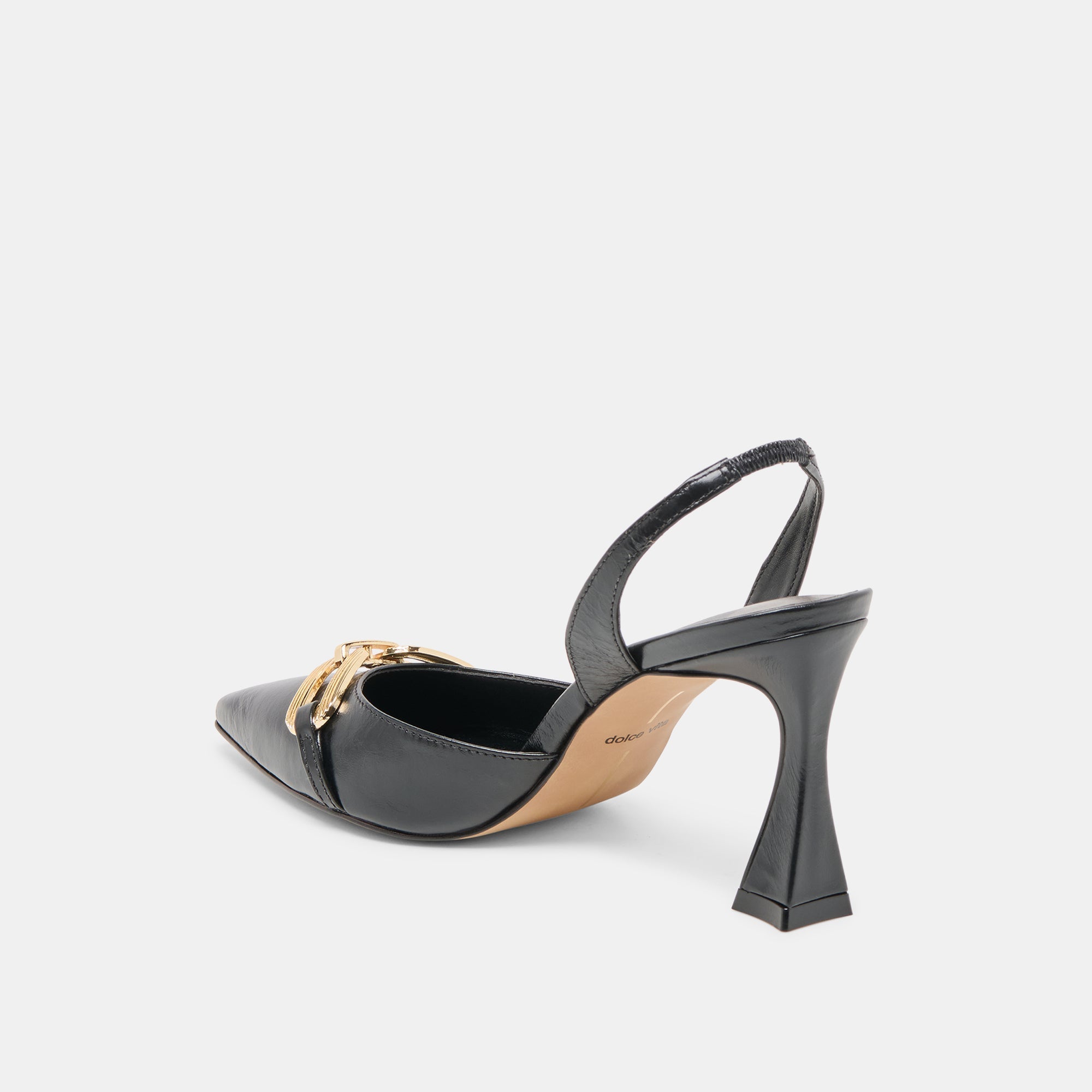 MALIK HEELS MIDNIGHT CRINKLE PATENT - re:vita