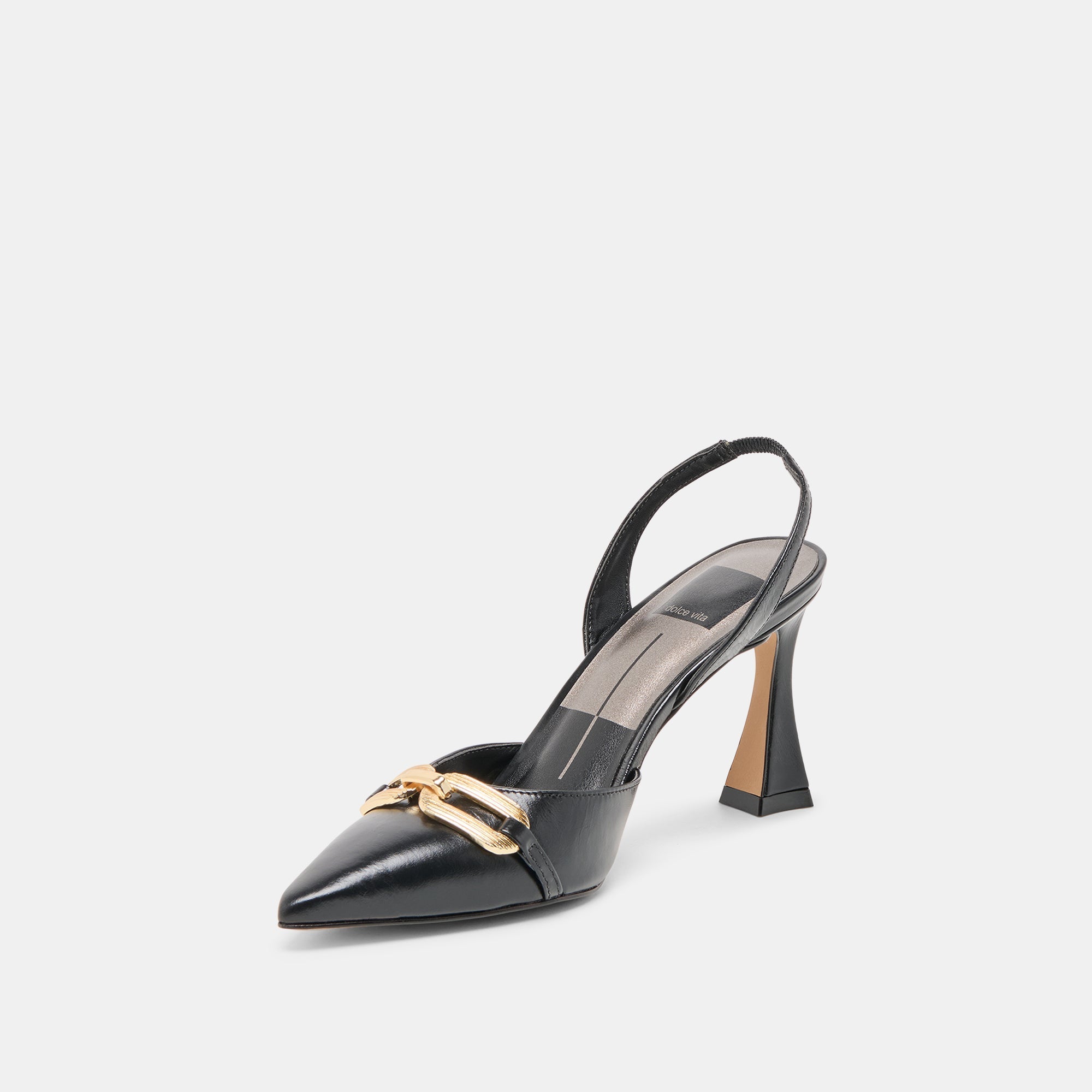 MALIK HEELS MIDNIGHT CRINKLE PATENT - re:vita