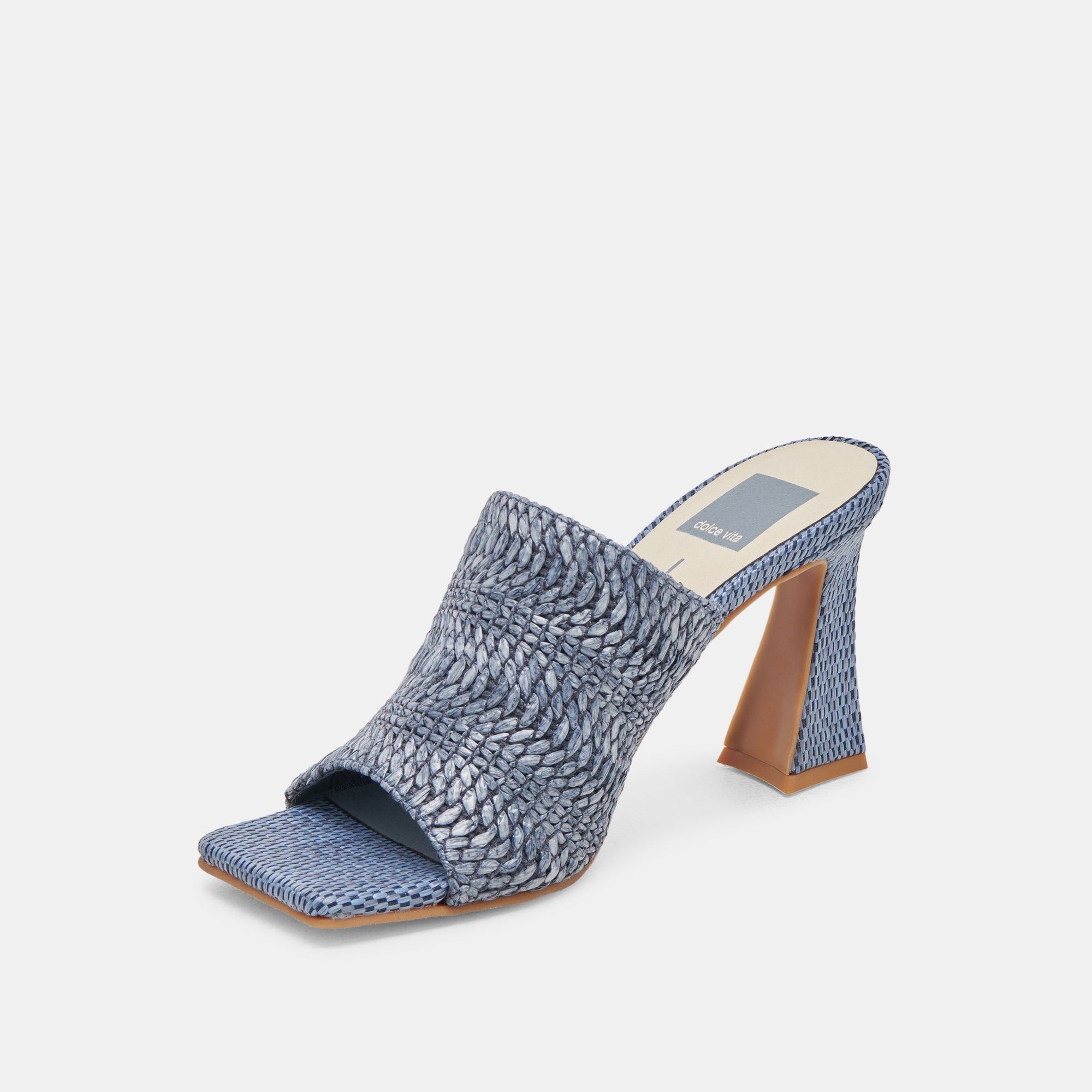 NOVIS HEELS BLUE WOVEN - re:vita
