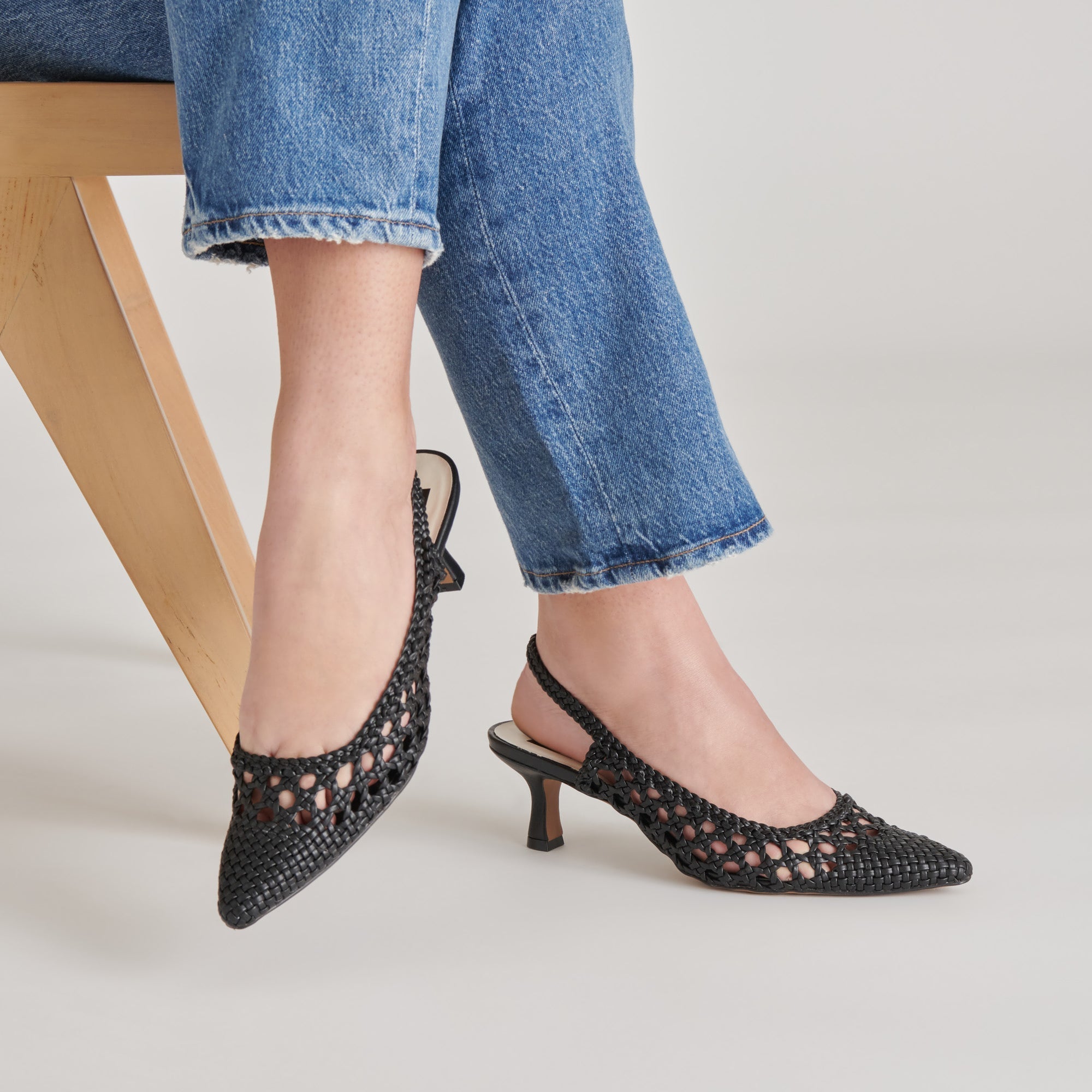OLYMPA HEELS BLACK STELLA - re:vita