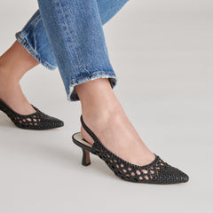 OLYMPA HEELS BLACK STELLA - re:vita