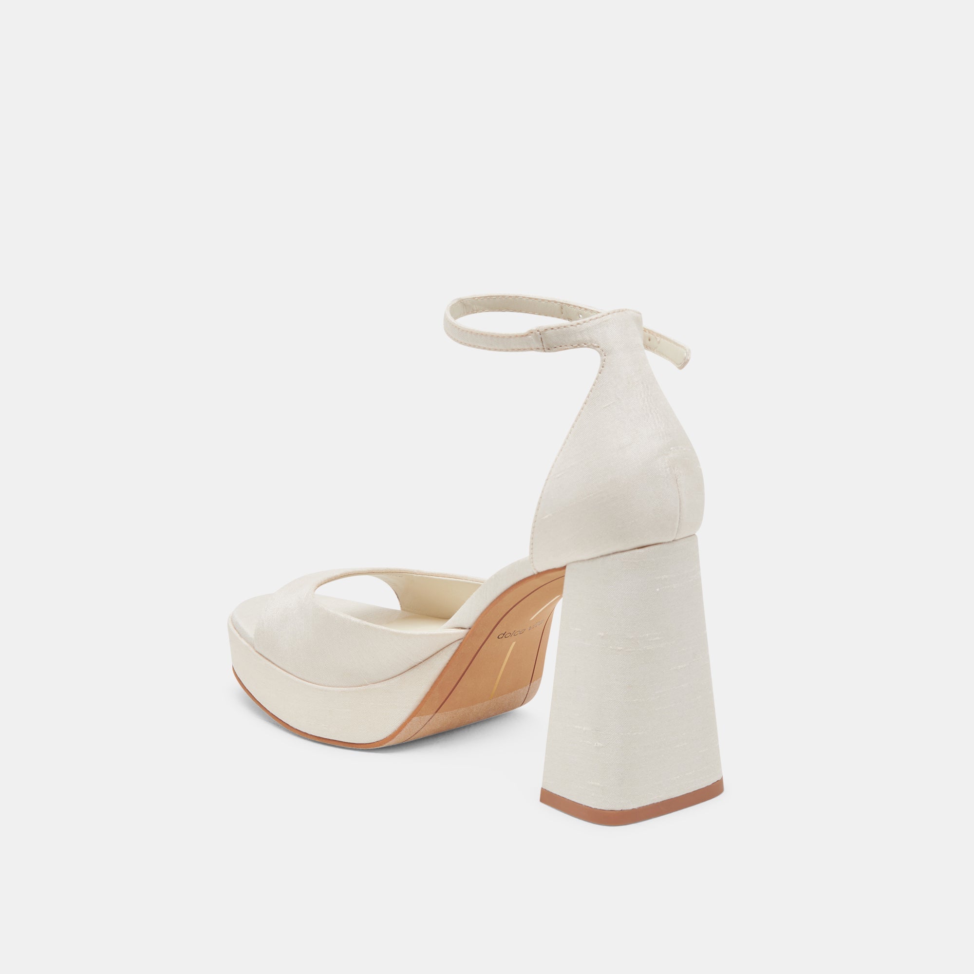 PANDRO HEELS WHITE SATIN - re:vita