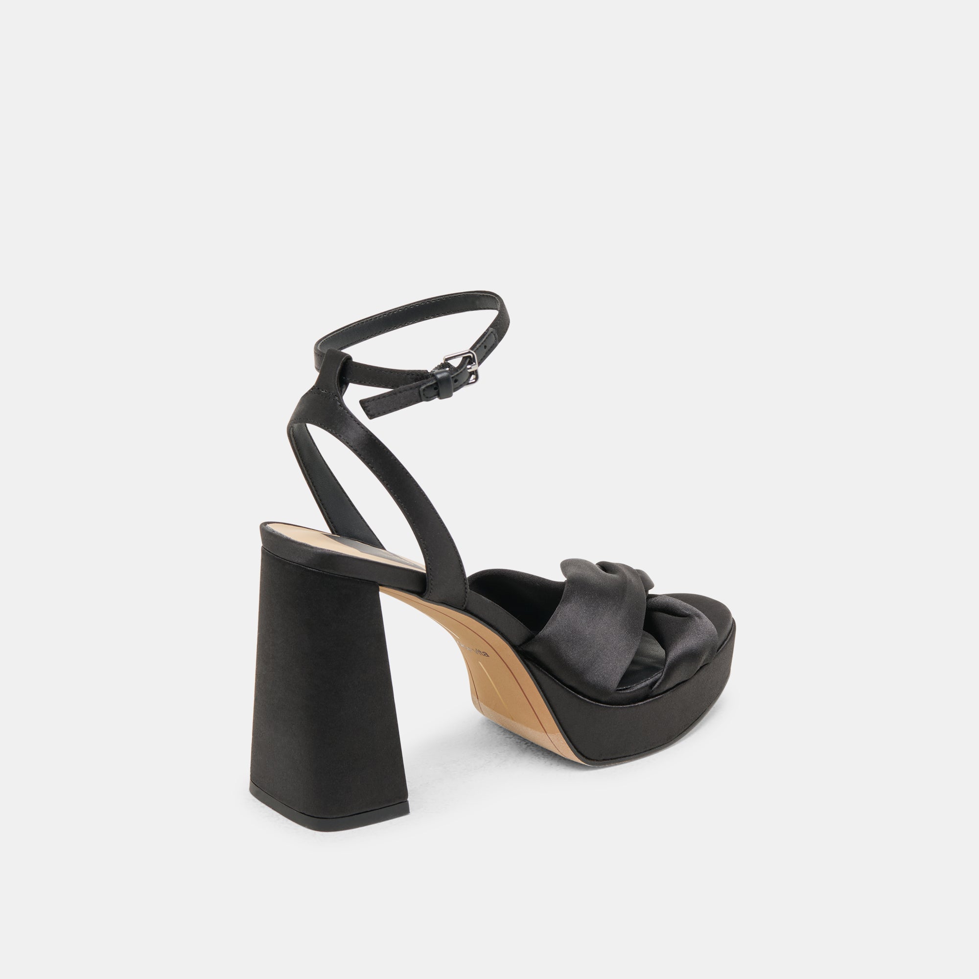 PARLO HEELS ONYX SATIN - re:vita