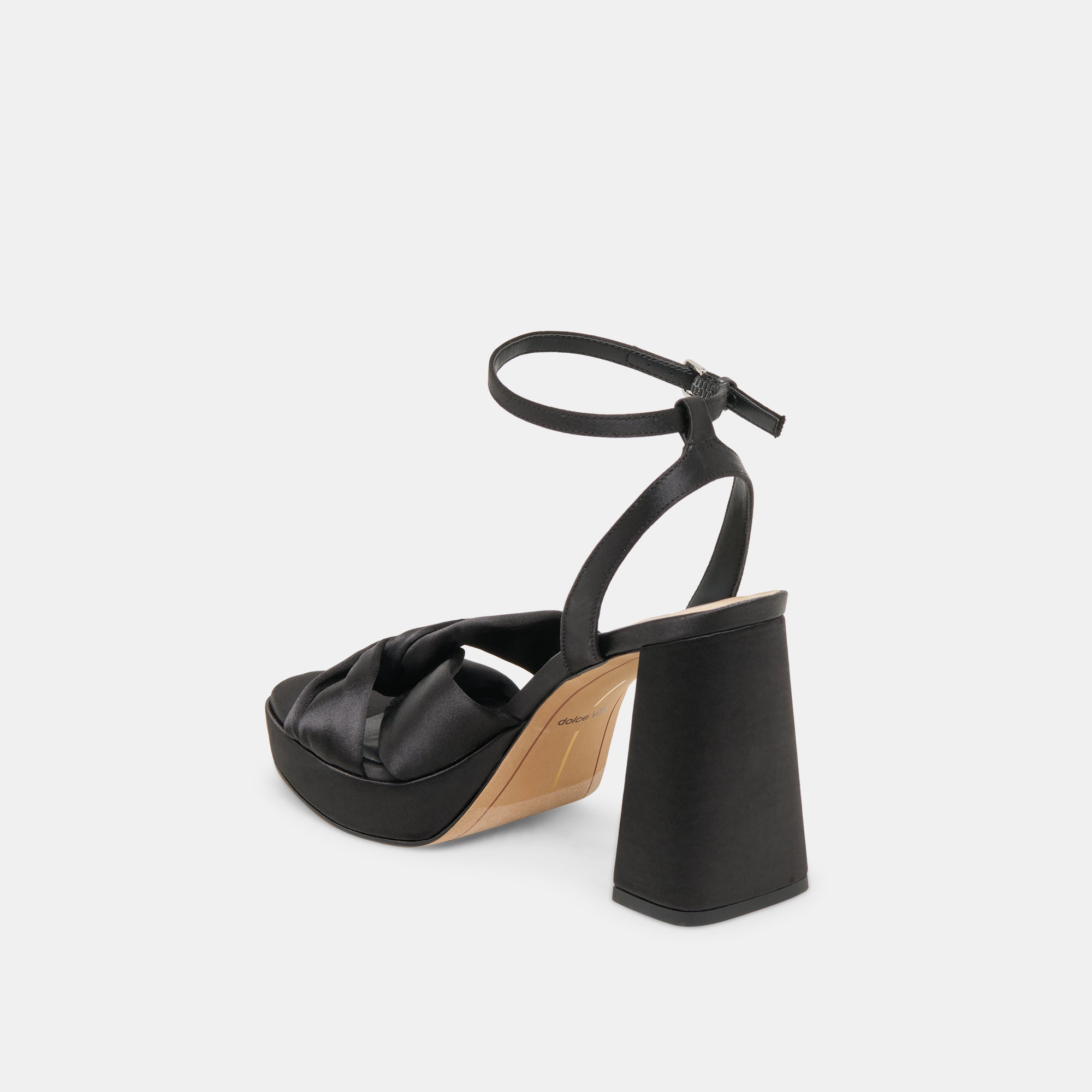 PARLO HEELS ONYX SATIN - re:vita
