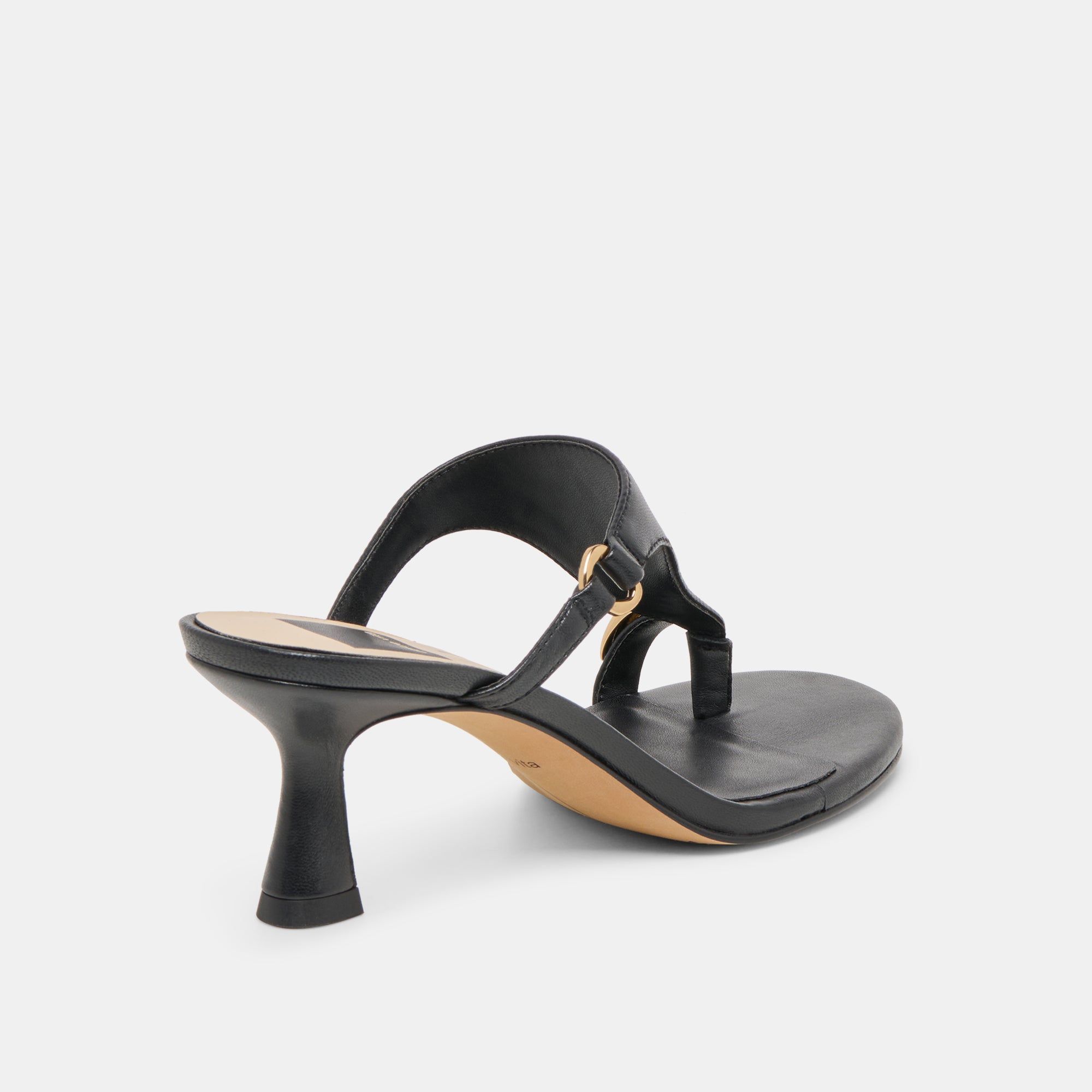 DERREL HEELS BLACK LEATHER