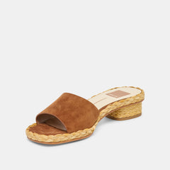 DIXI WIDE SANDALS BROWN SUEDE