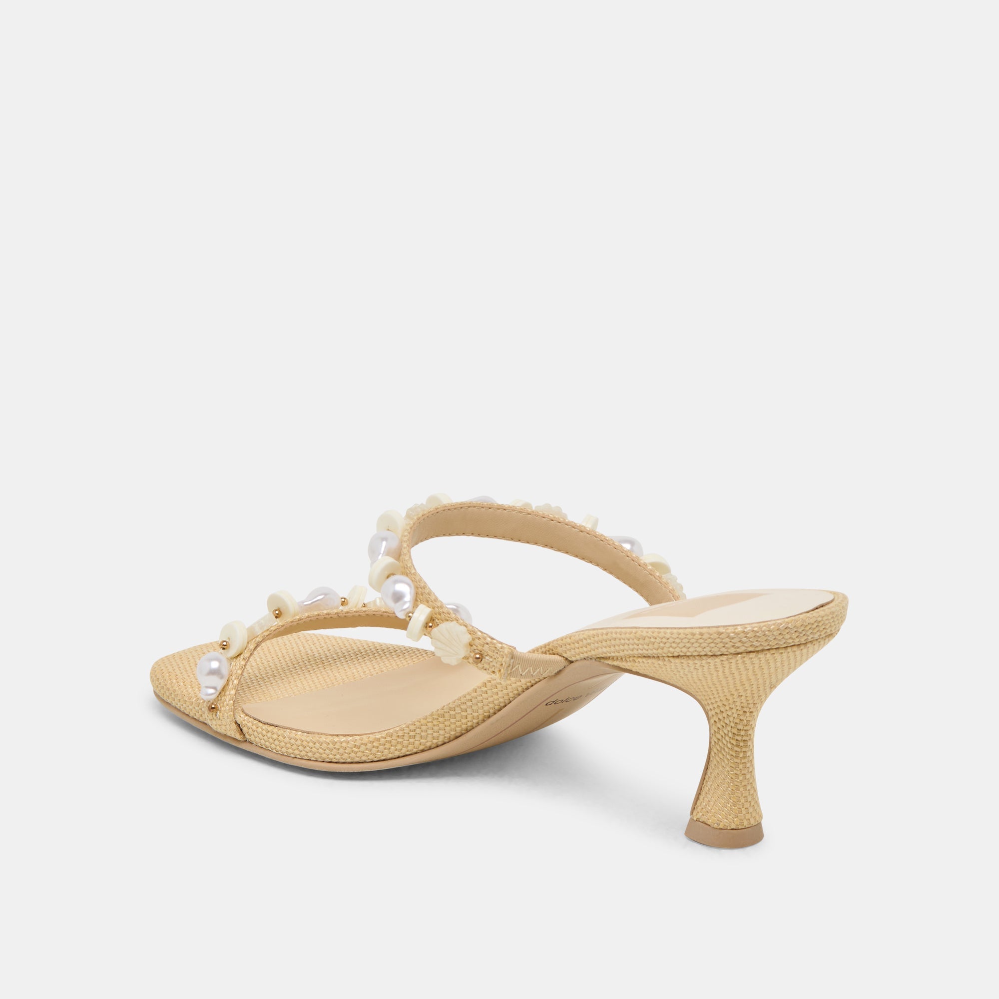 GRASON HEELS LT NATURAL RAFFIA