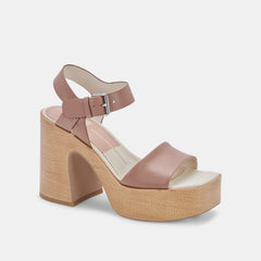 WALLIS HEELS CAFE LEATHER - re:vita