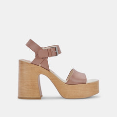 WALLIS HEELS CAFE LEATHER - re:vita