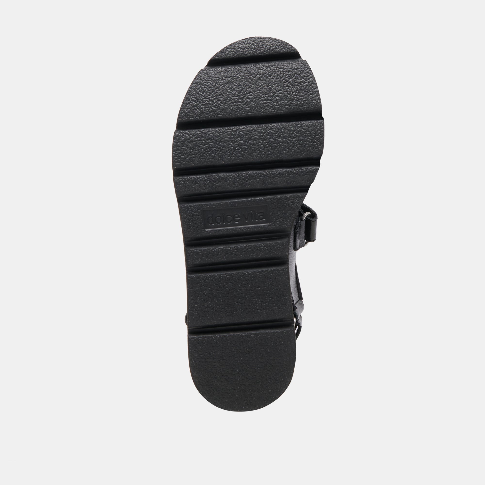 DUBAI SANDALS MIDNIGHT CRINKLE PATENT - re:vita