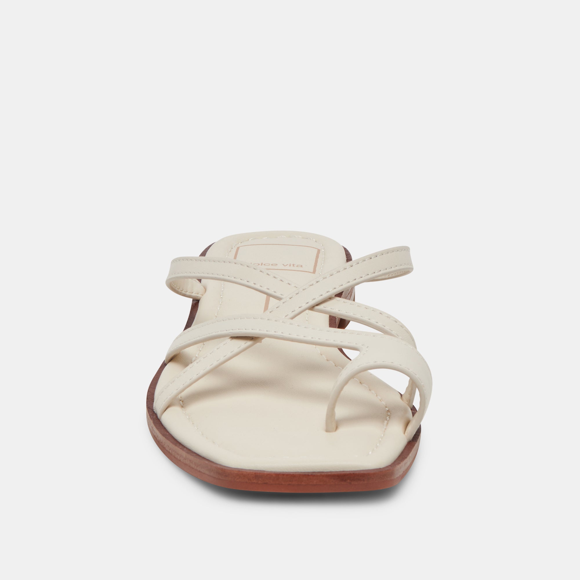 INDIGO SANDALS IVORY LEATHER - re:vita