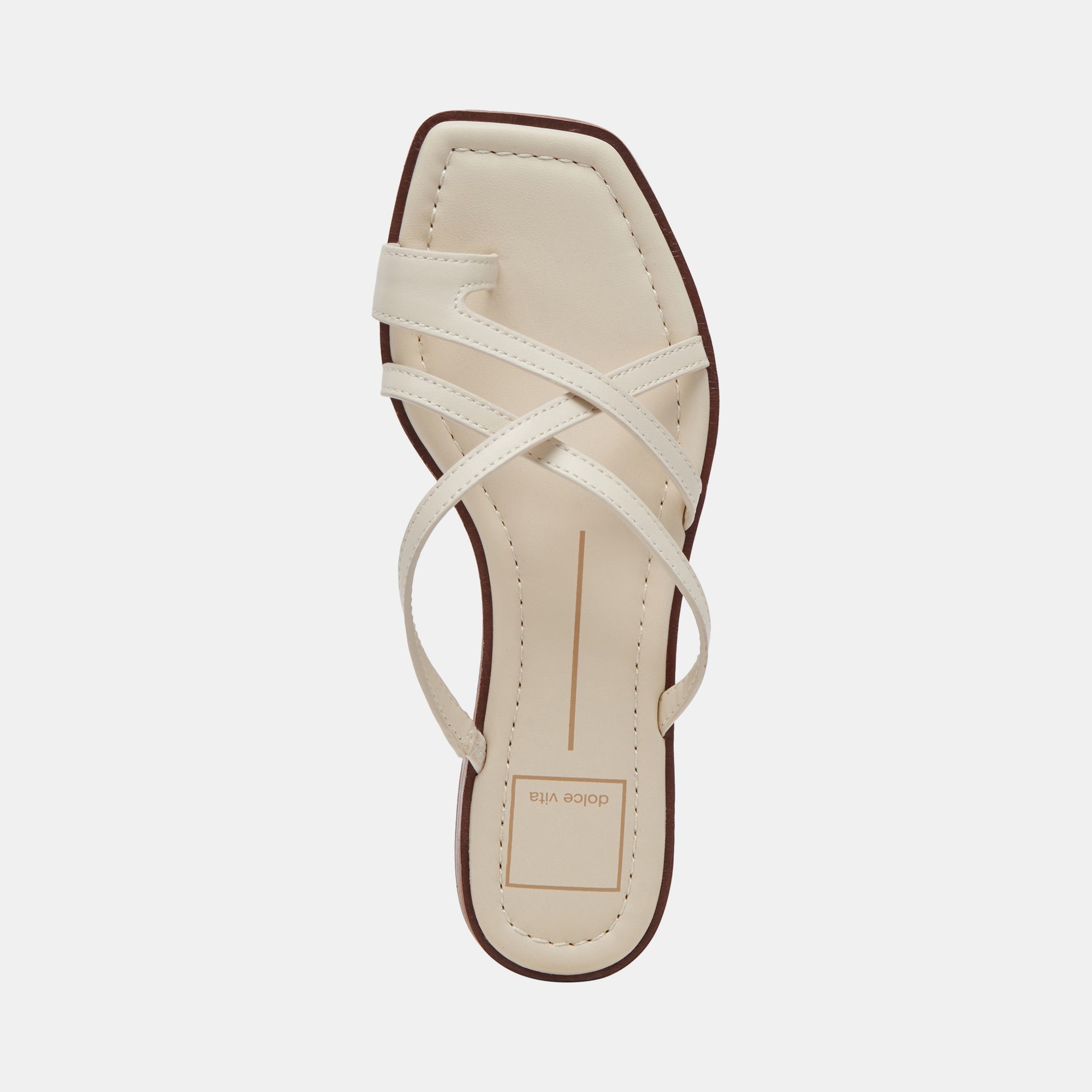 INDIGO SANDALS IVORY LEATHER - re:vita