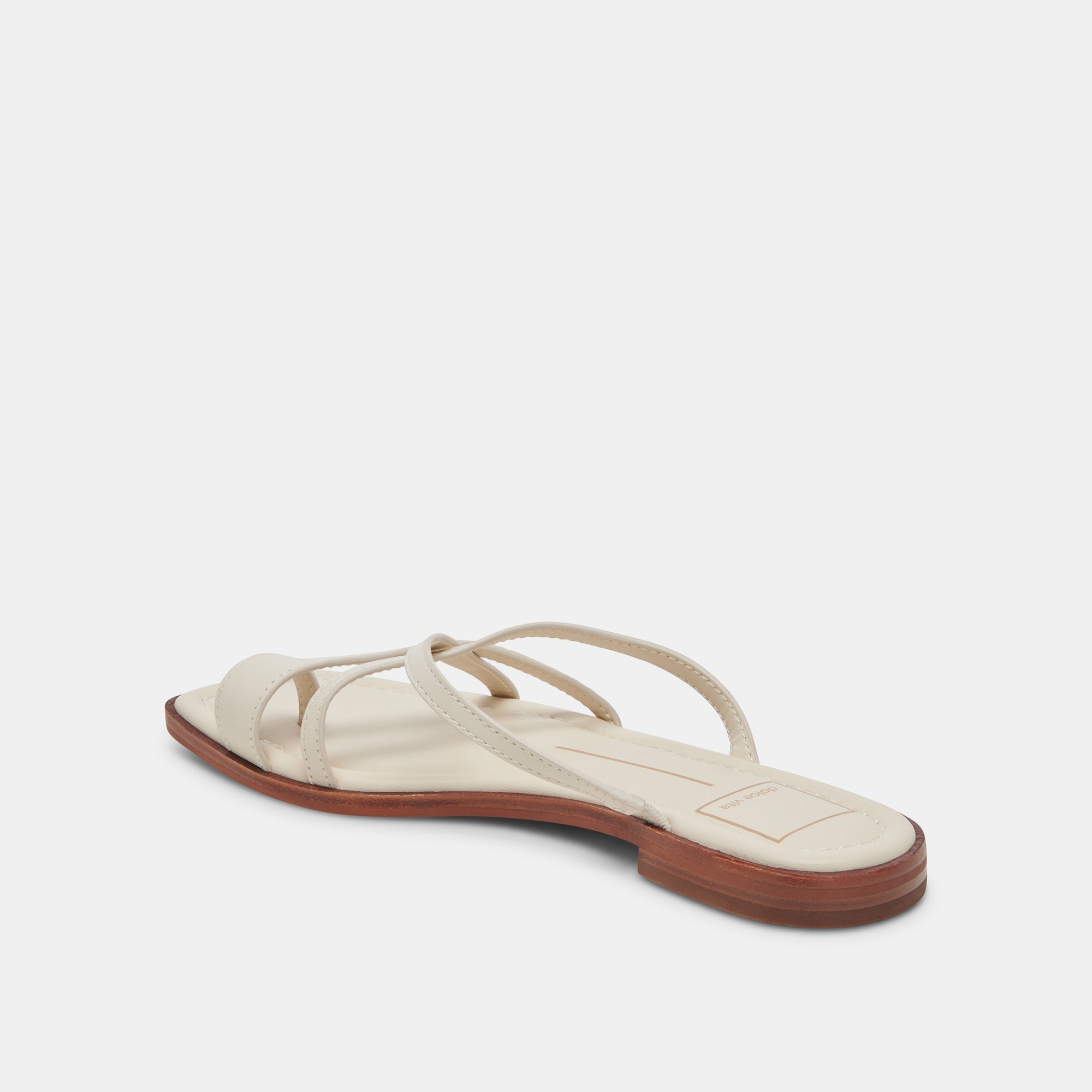 INDIGO SANDALS IVORY LEATHER - re:vita
