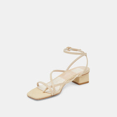 KARLOS SANDALS NATURAL WOVEN RAFFIA