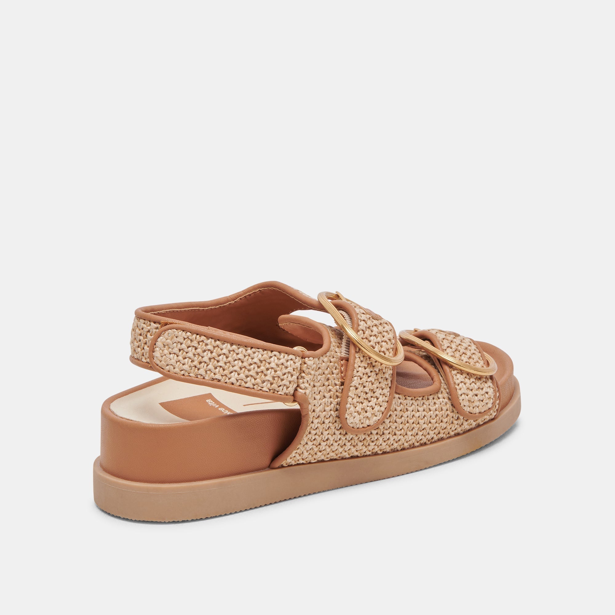 STARLA SANDALS TAN MULTI WOVEN - re:vita