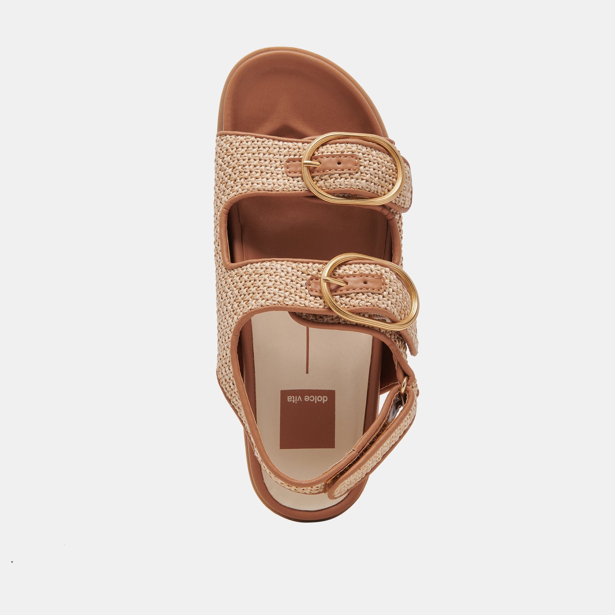 STARLA SANDALS TAN MULTI WOVEN - re:vita