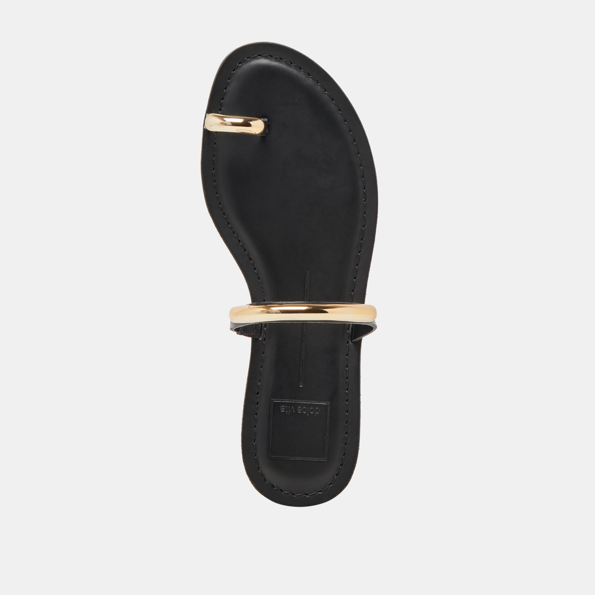 WINK SANDALS BLACK LEATHER - re:vita