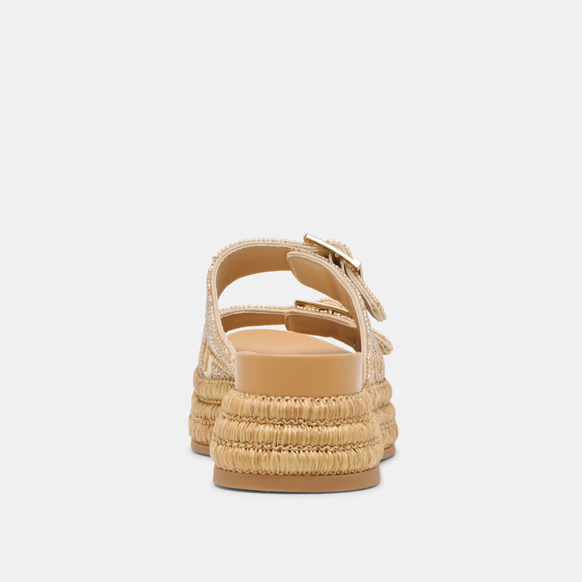 WIXIE SANDALS GOLD MULTI BEADS - re:vita