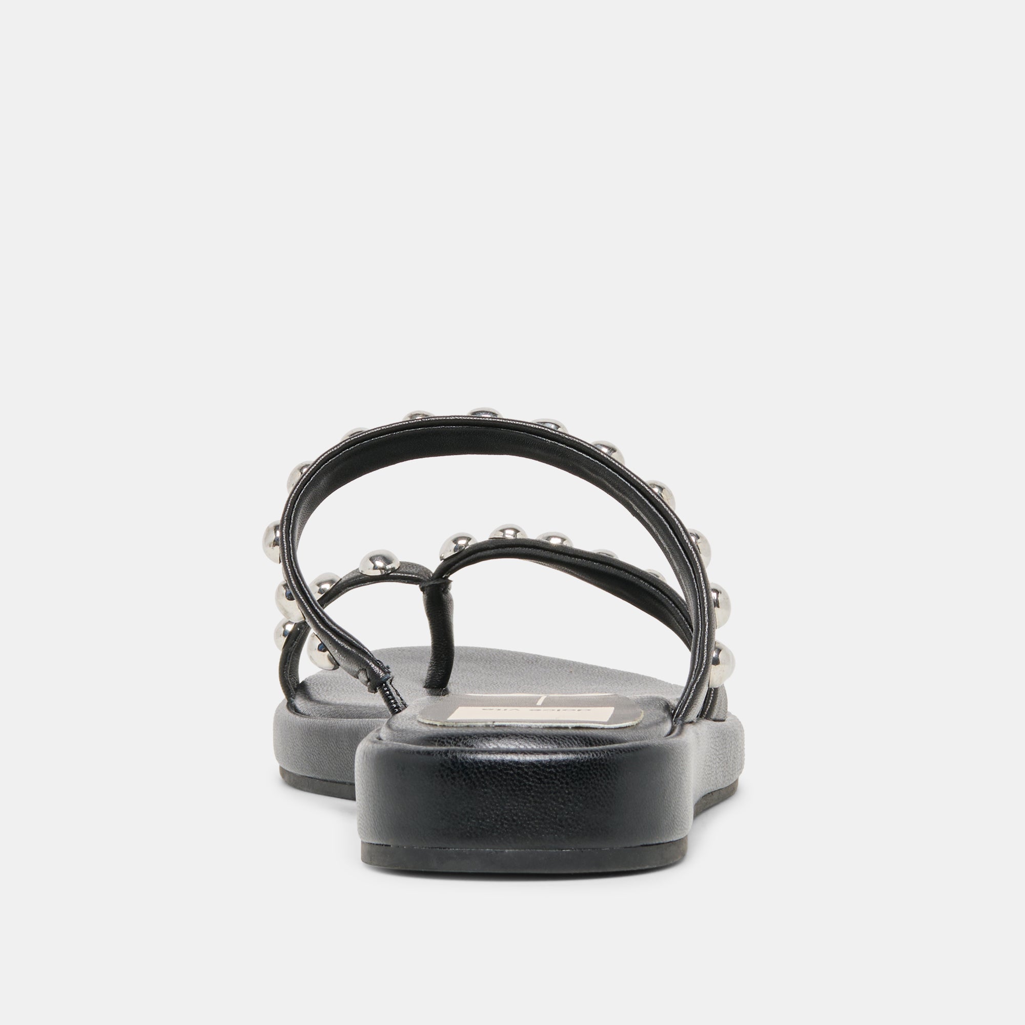 AMARY STUD SANDALS BLACK LEATHER